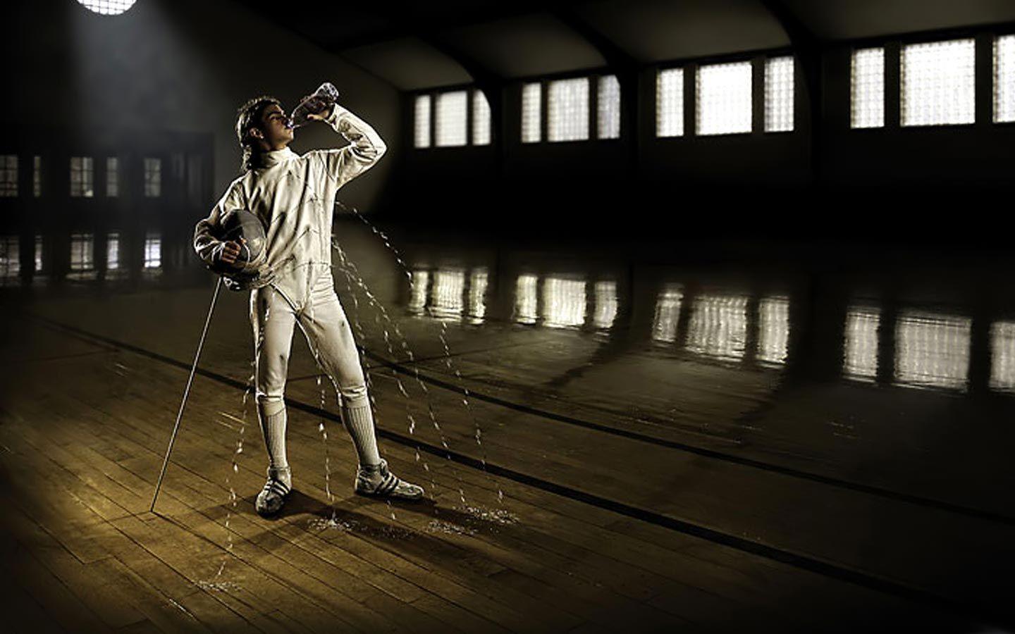 1440x900 Fencing Olympics funny HD Wallpaper. Fence, Best ads, Advertising