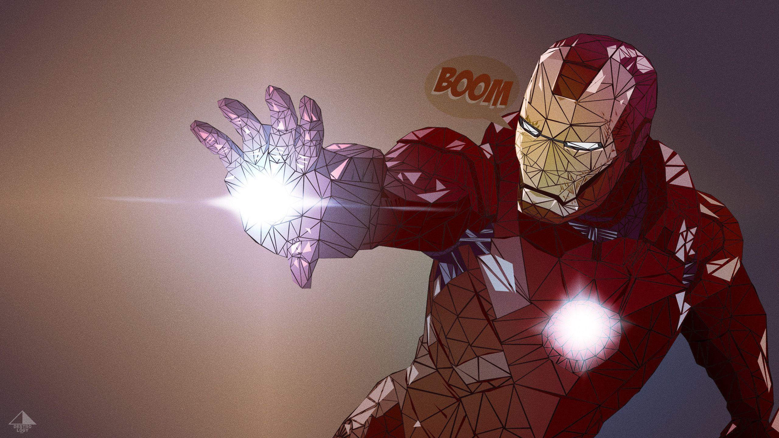 2560x1440 I Am Iron Man Wallpaper