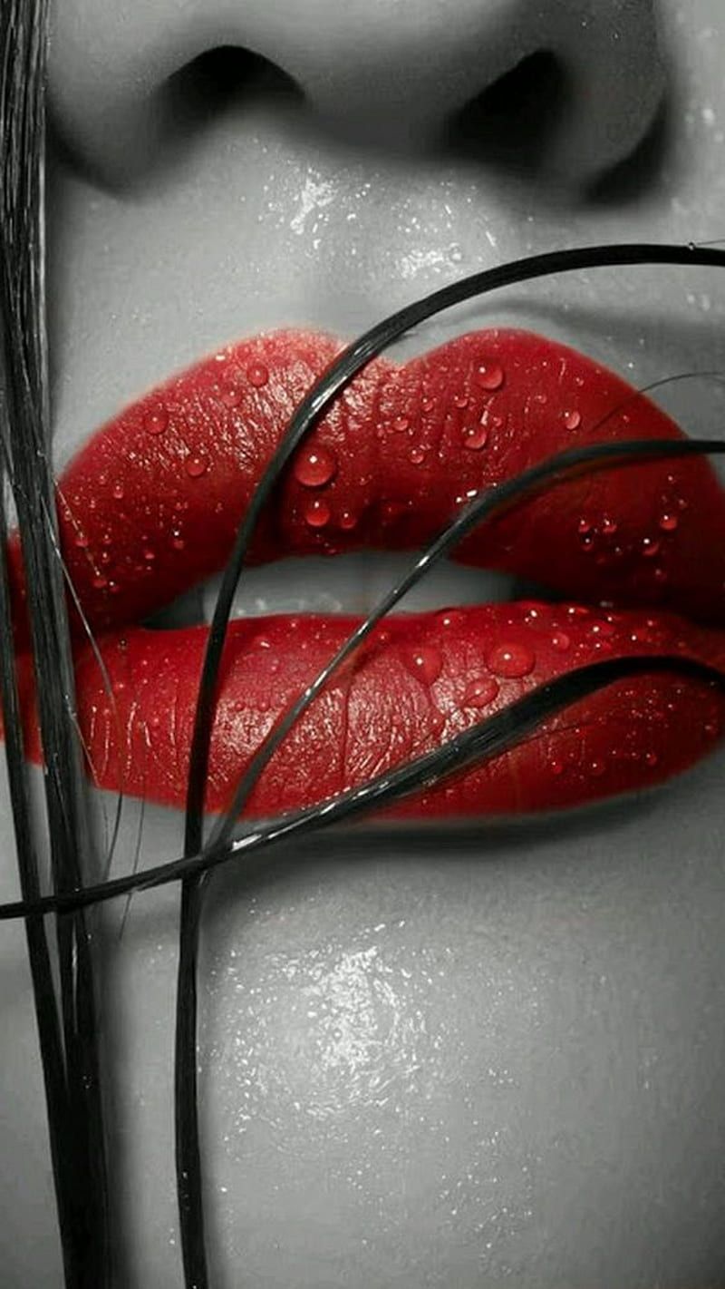 800x1421 Lip, red lip, HD phone wallpaper