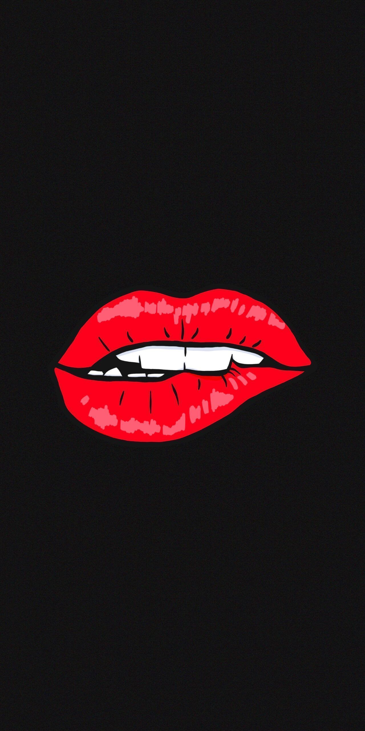 1280x2560 Biting Lip Baddie Wallpaper Aesthetic Wallpaper for iPhone
