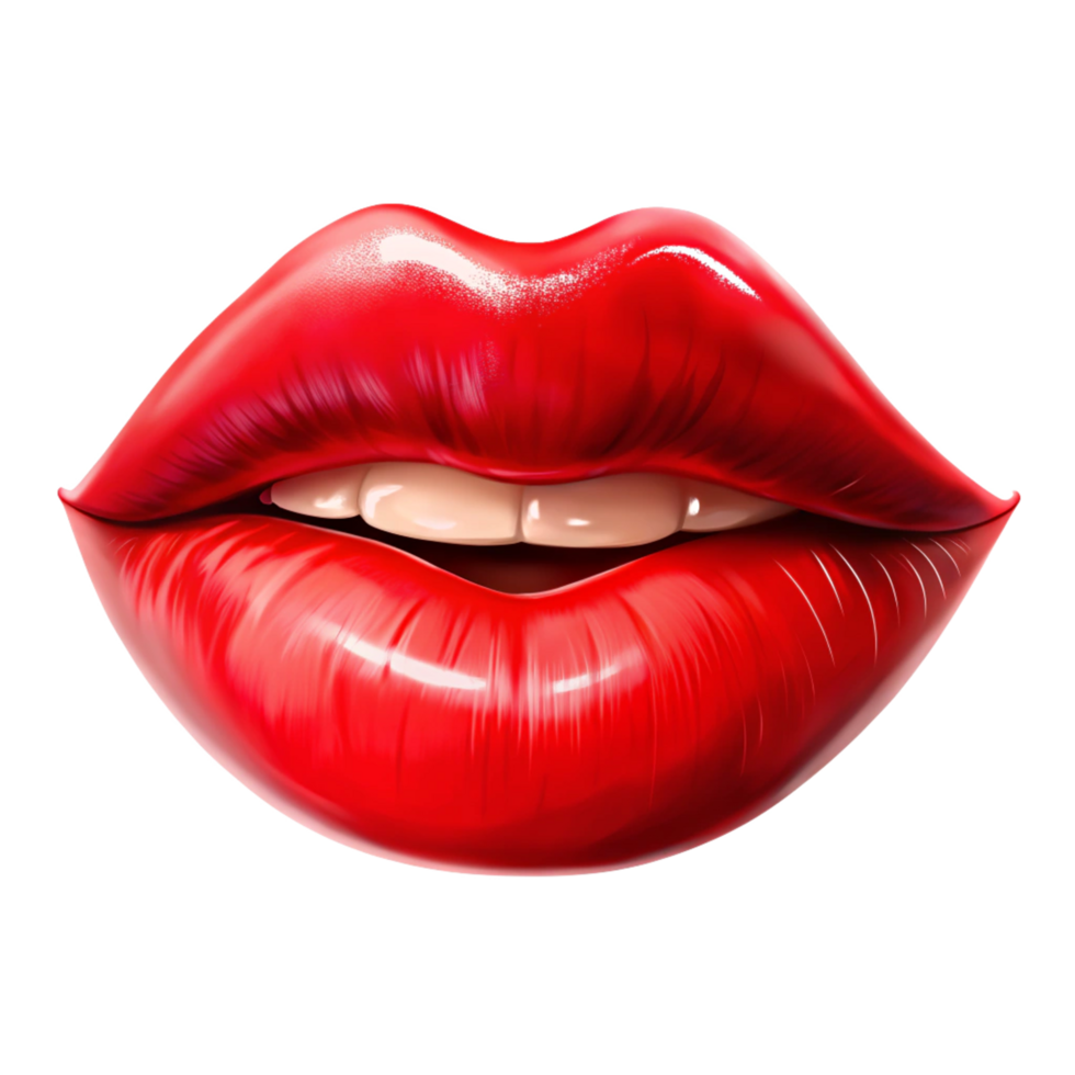 980x980 Lipstick Kiss Mark Red Lips Transparent Background 60035846 PNG