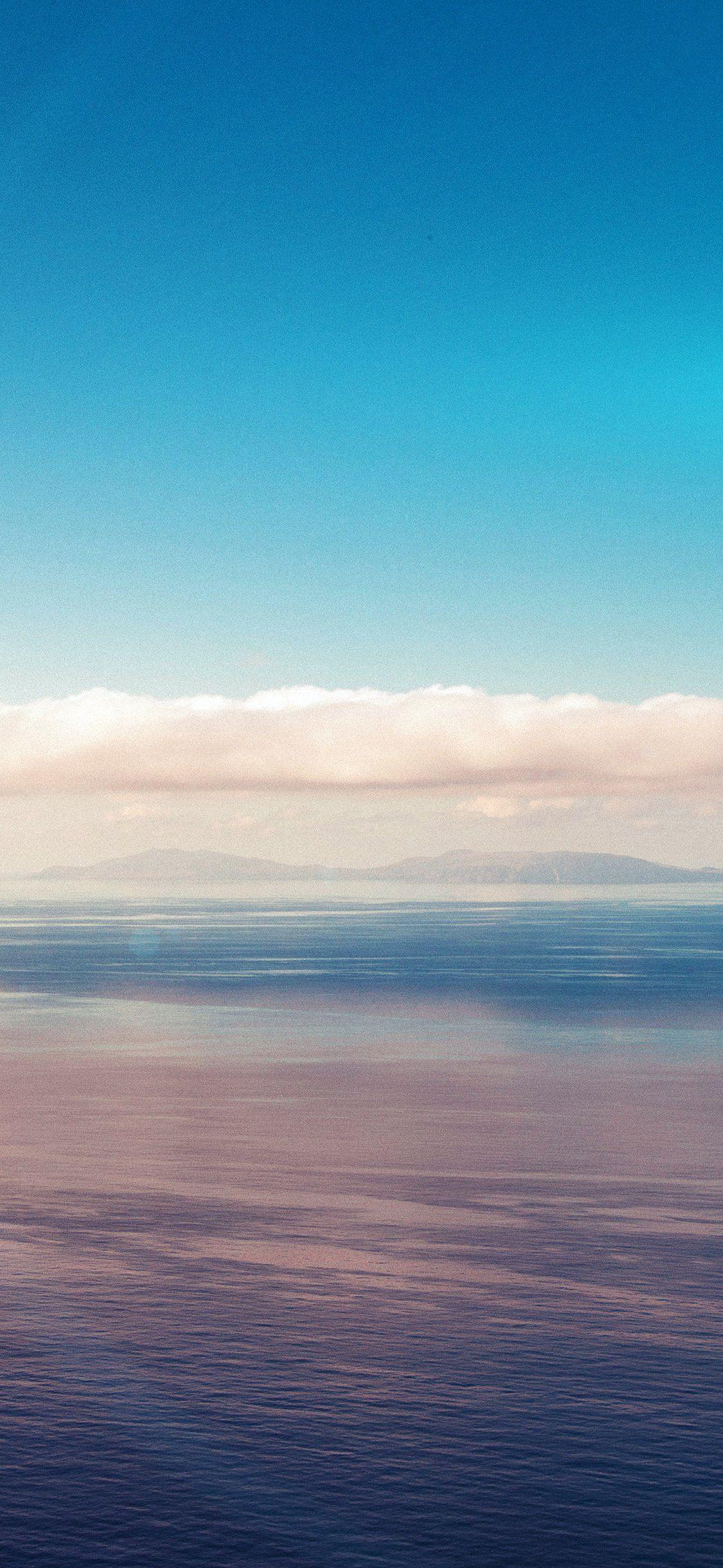 1125x2436 Mt27 Blue Sky Nature Ocean View Flare, HD Wallpaper