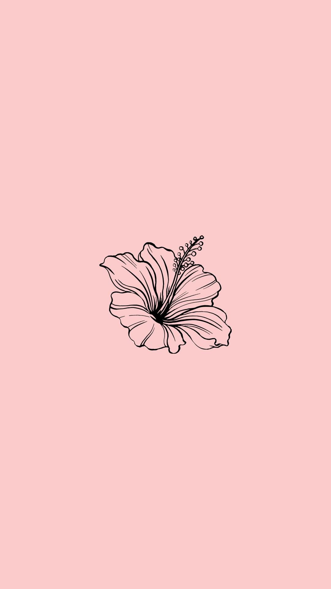 1080x1920 Digital Hibiscus Flower Wallpaper