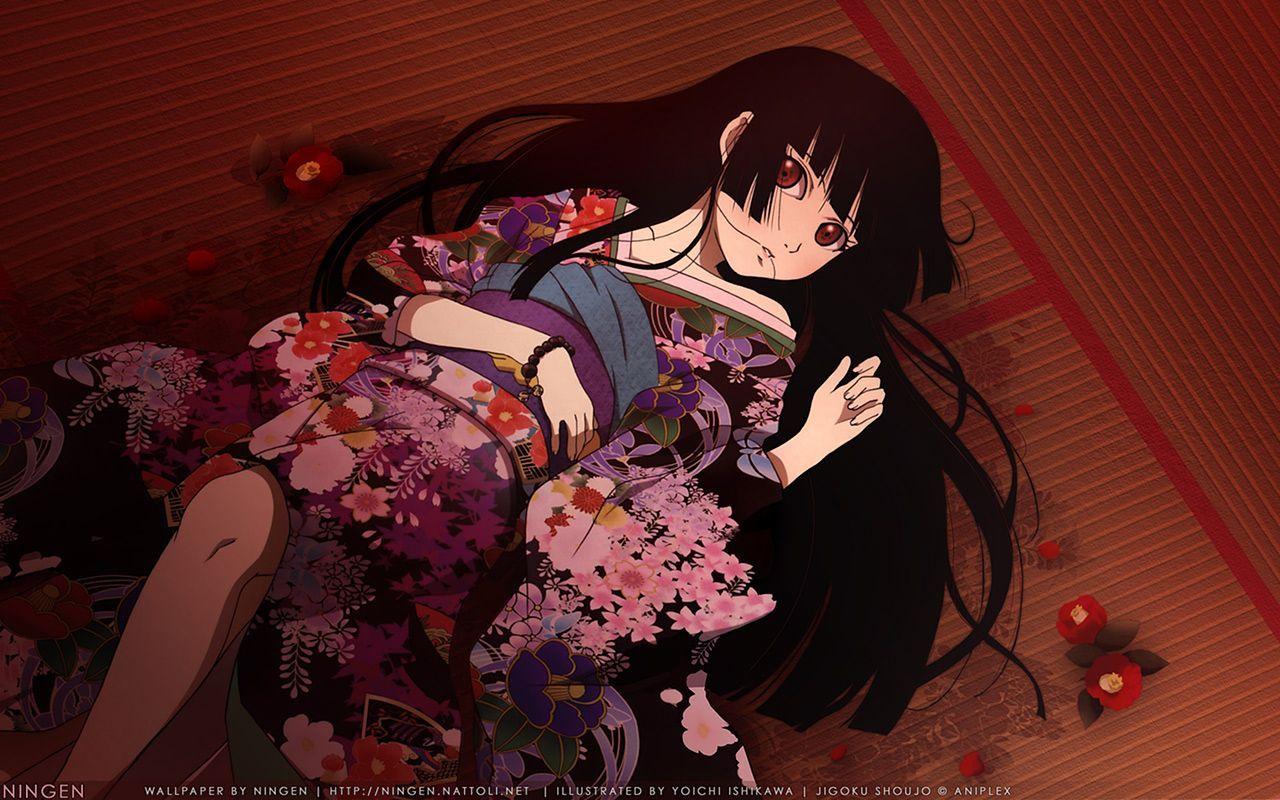 1280x800 Jigoku Shoujo, Ai Enma, Hell Girl