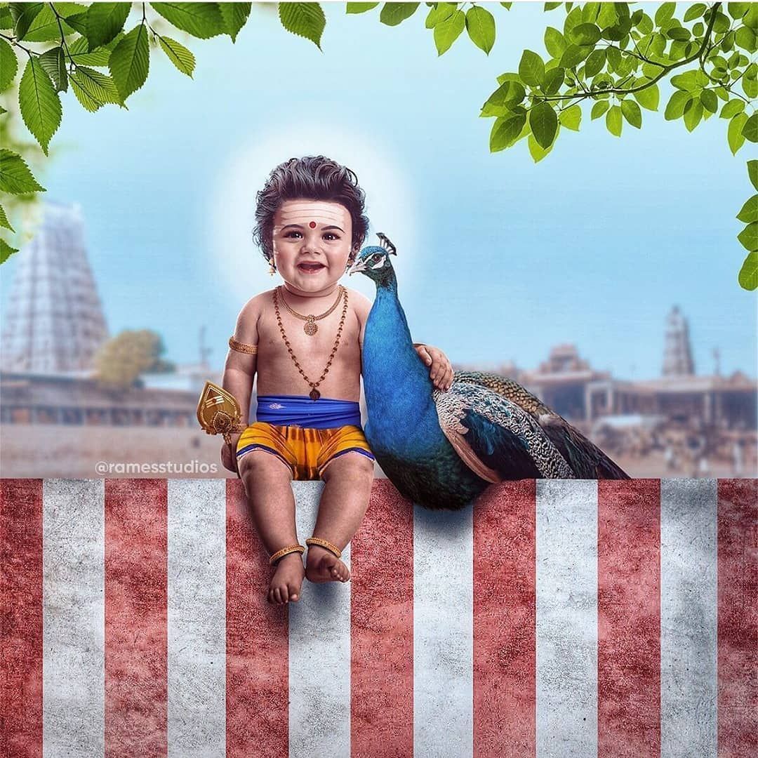 1080x1080 Child Murugan Wallpaper
