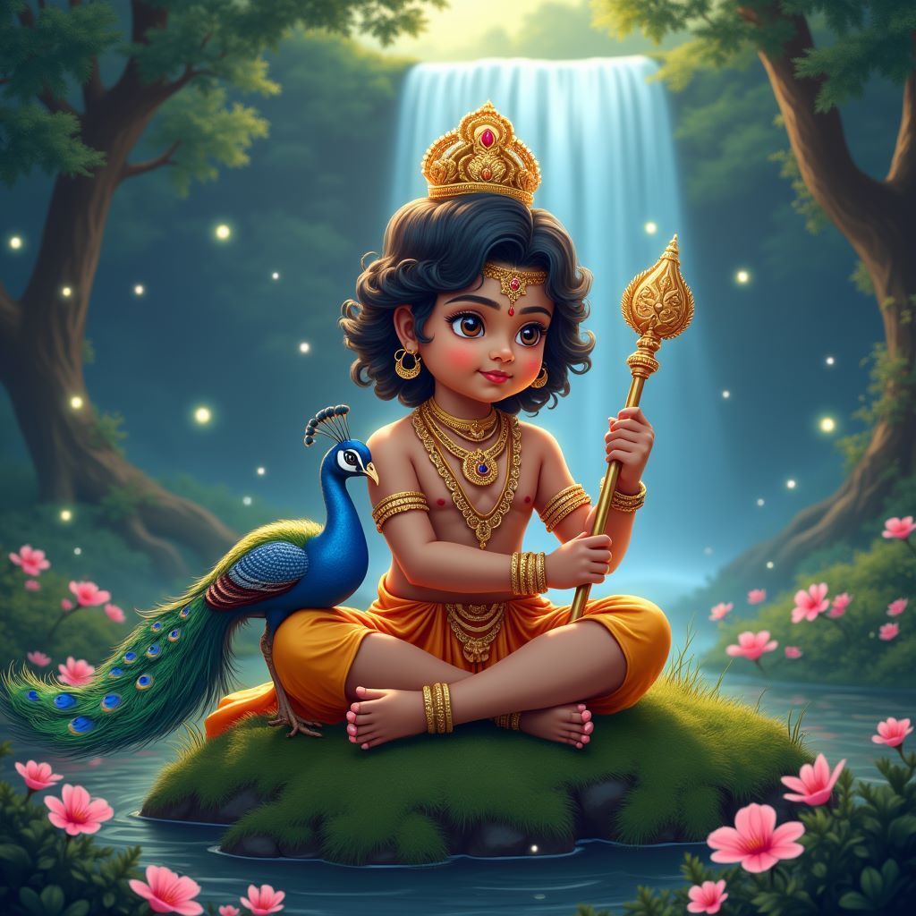 1024x1024 Lord Murugan HD Wallpaper & Image: Download 1080p, 4K and Vel 3D Visuals