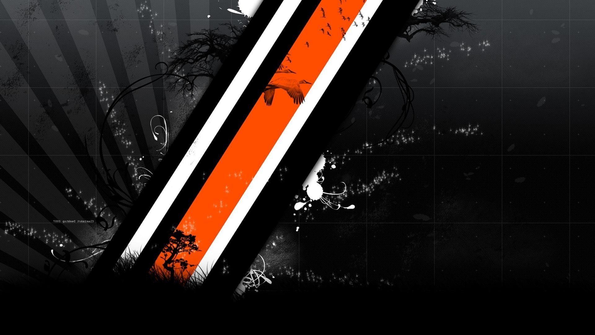 1920x1080 Orange and Black Wallpaper
