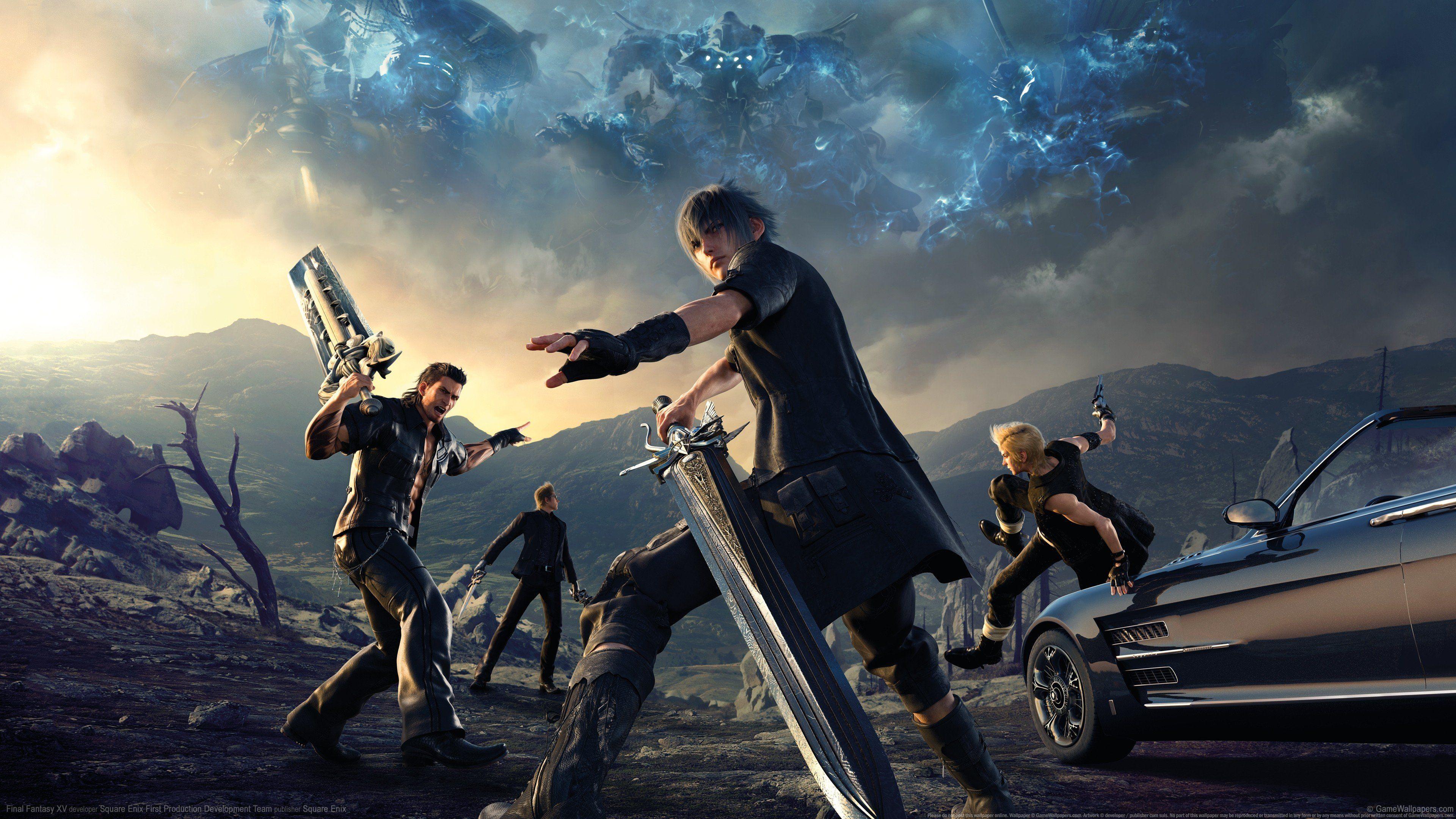 3840x2160 Ignis, Prompto, Gladiolus, Final Fantasy XV, Gamer, Noctis HD