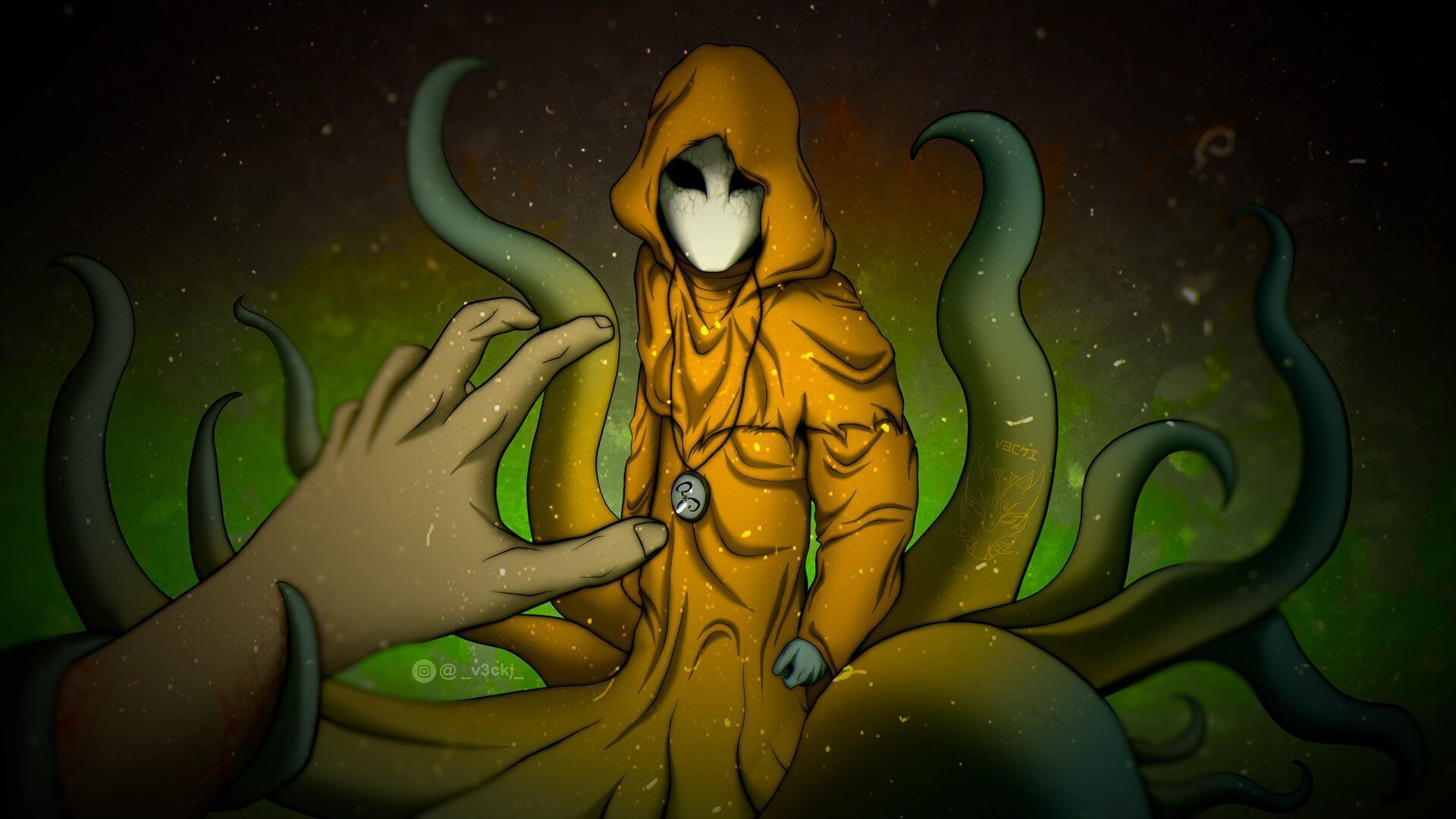 1920x1080 Hastur, The King In Yellow H.P. Lovecraft Fan Art!