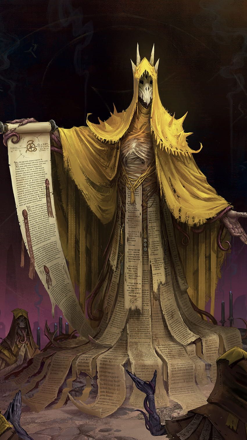 850x1511 Days of Cthulhu, king hastur HD phone wallpaper