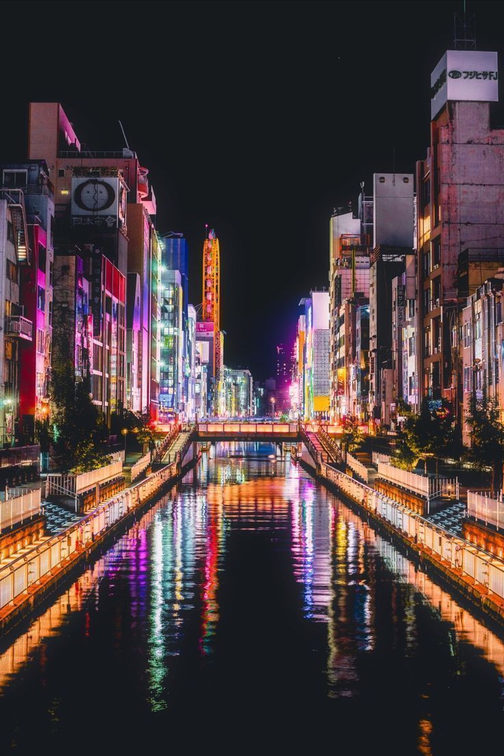 736x1104 Osaka at Night