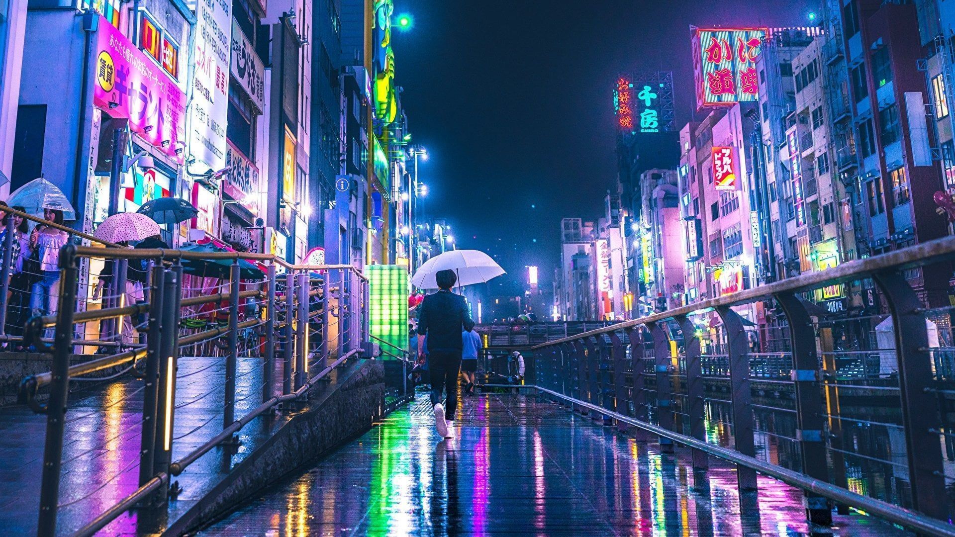 1920x1080 Osaka under the rain [1920x1080]