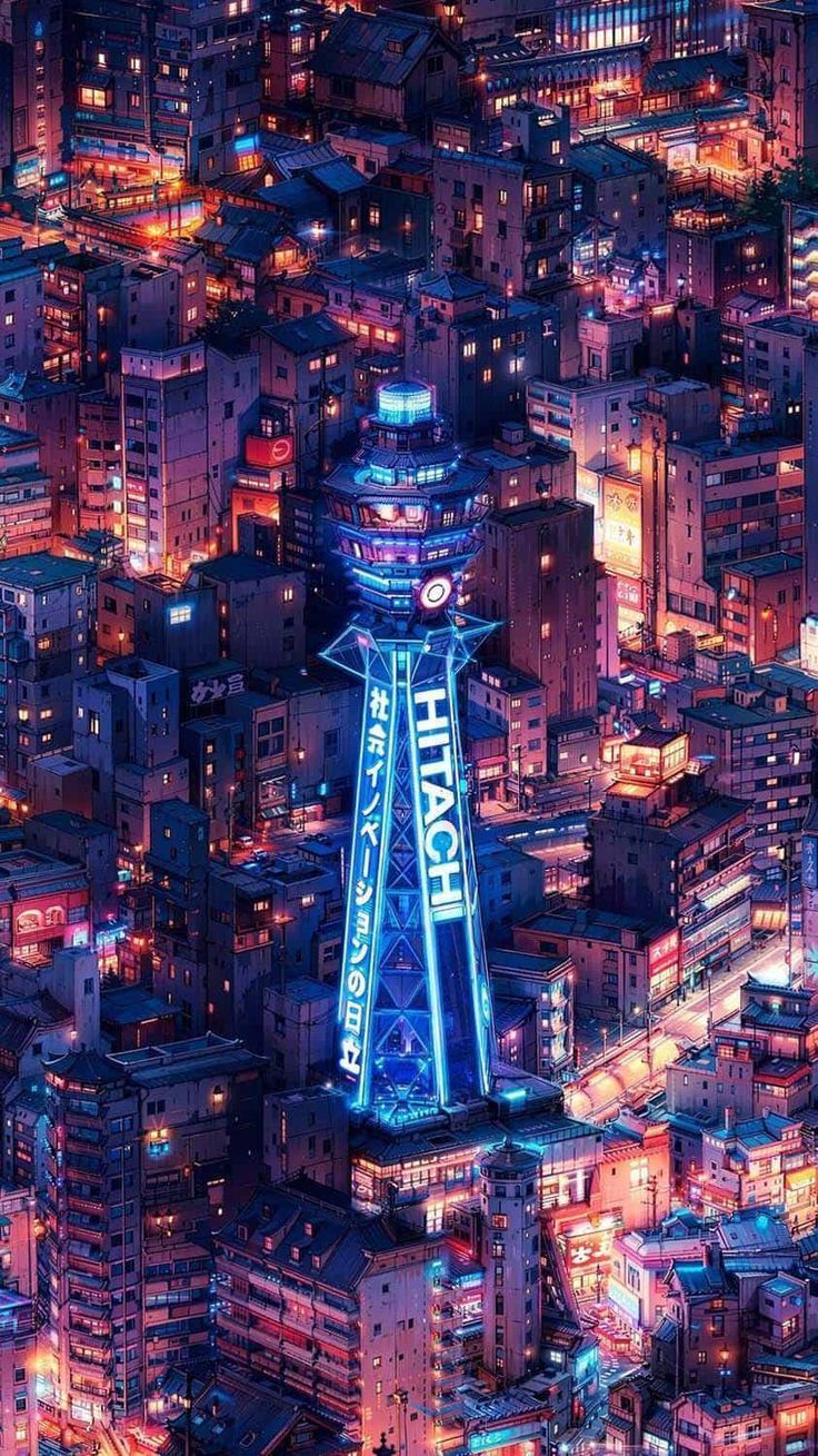 736x1309 Osaka Tower Tokyo iPhone Wallpaper 4K