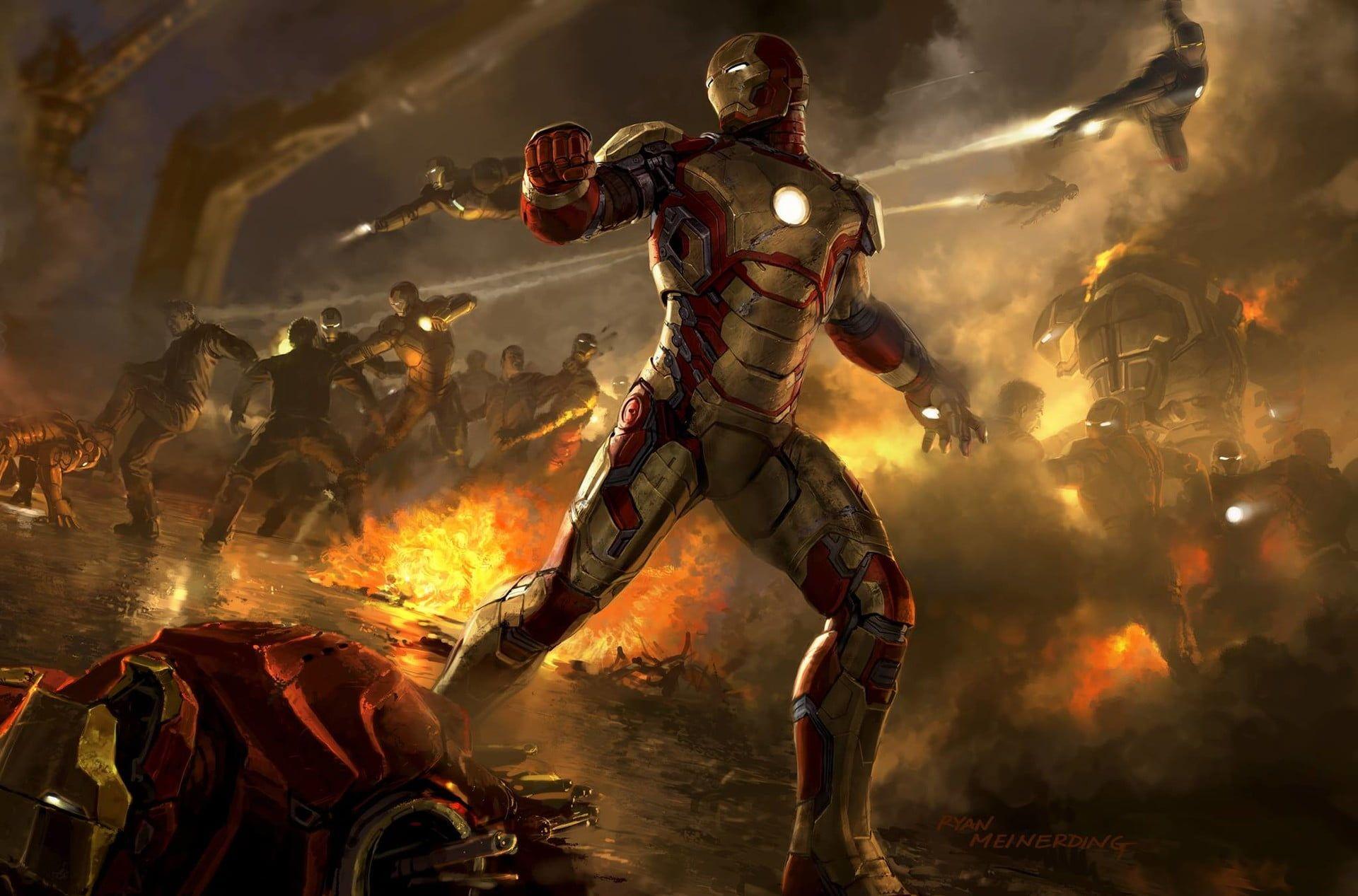 1920x1267 Marvel Iron Man digital wallpaper, Ryan Meinerding, Iron Man