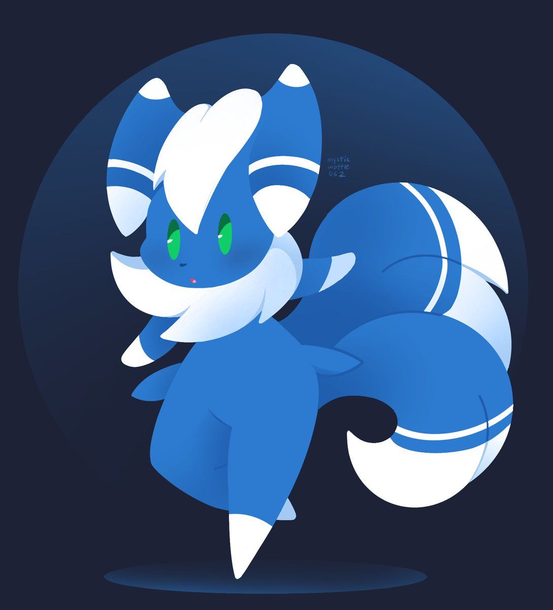 1089x1200 Lineless Meowstic Drawing