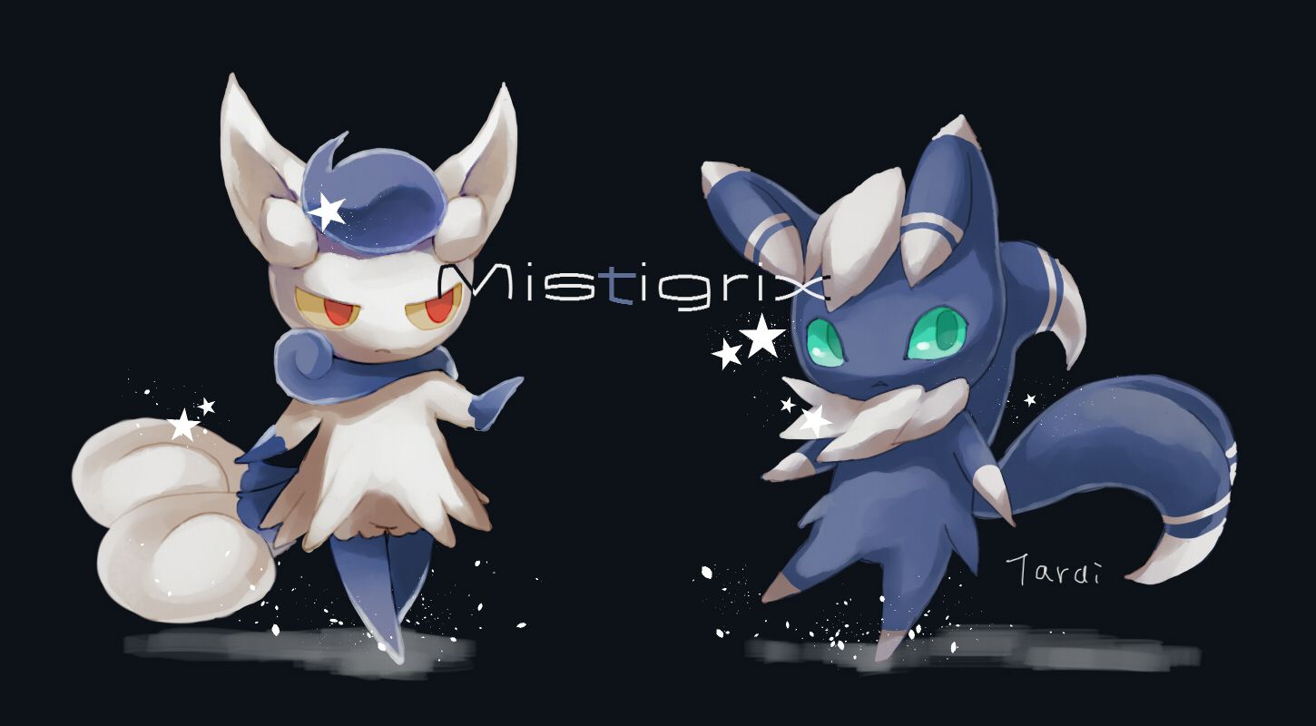 1450x800 Meowsticémon by Tarai＠ Anime Image Board