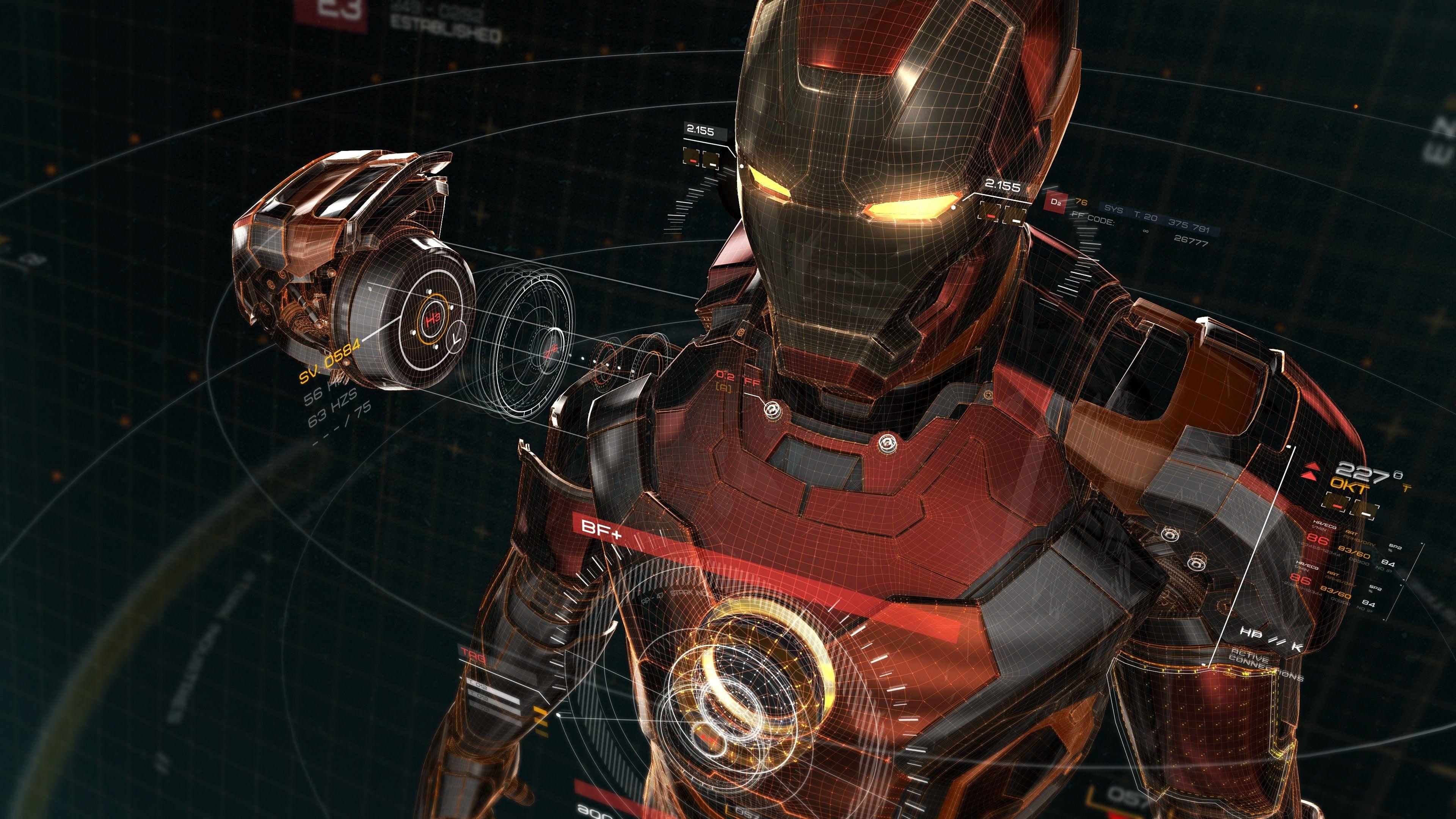 3840x2160 Iron man cool artwork Wallpaper and Free
