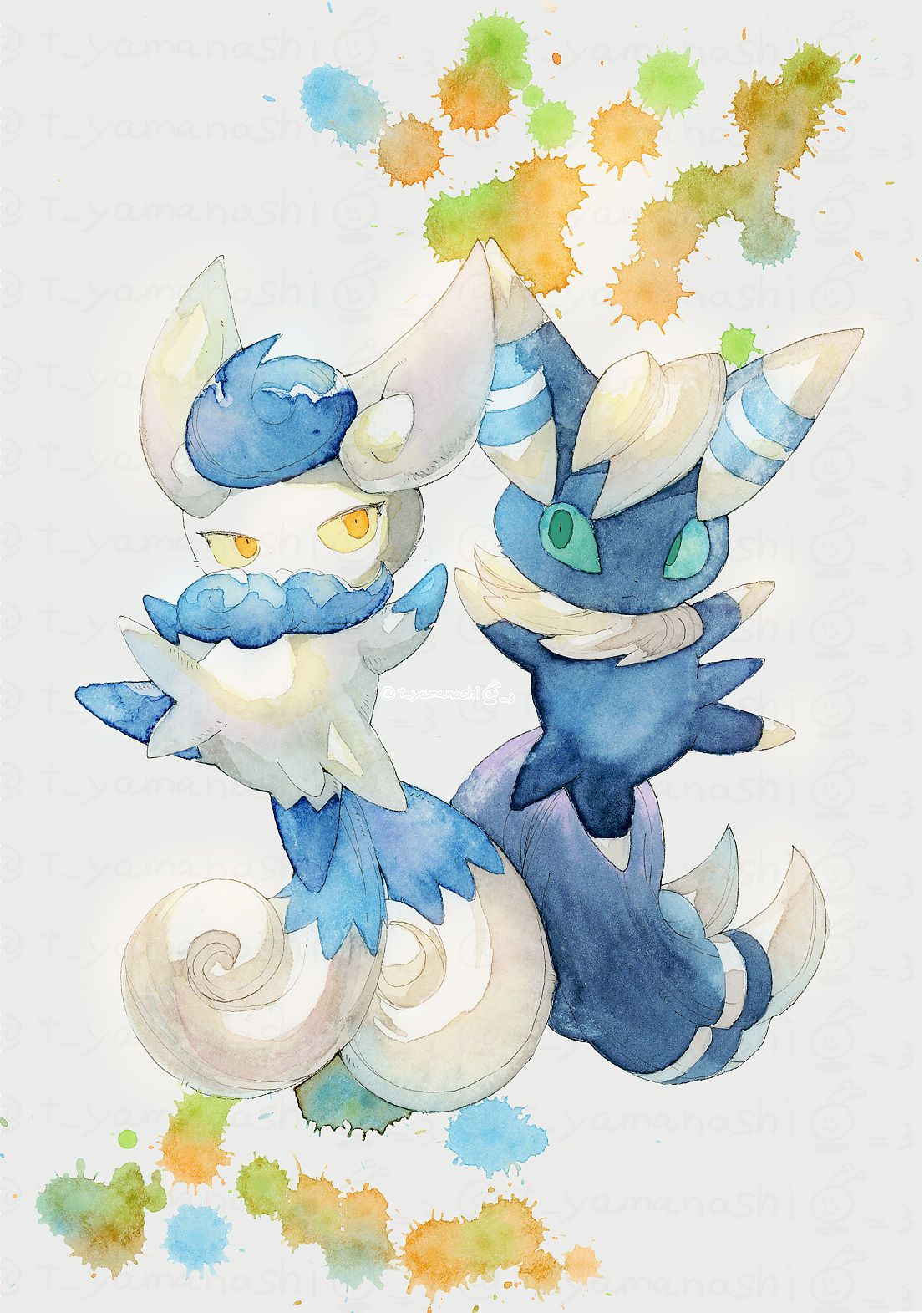 1106x1571 Meowsticémon by Yamanashi Taiki Anime Image Board
