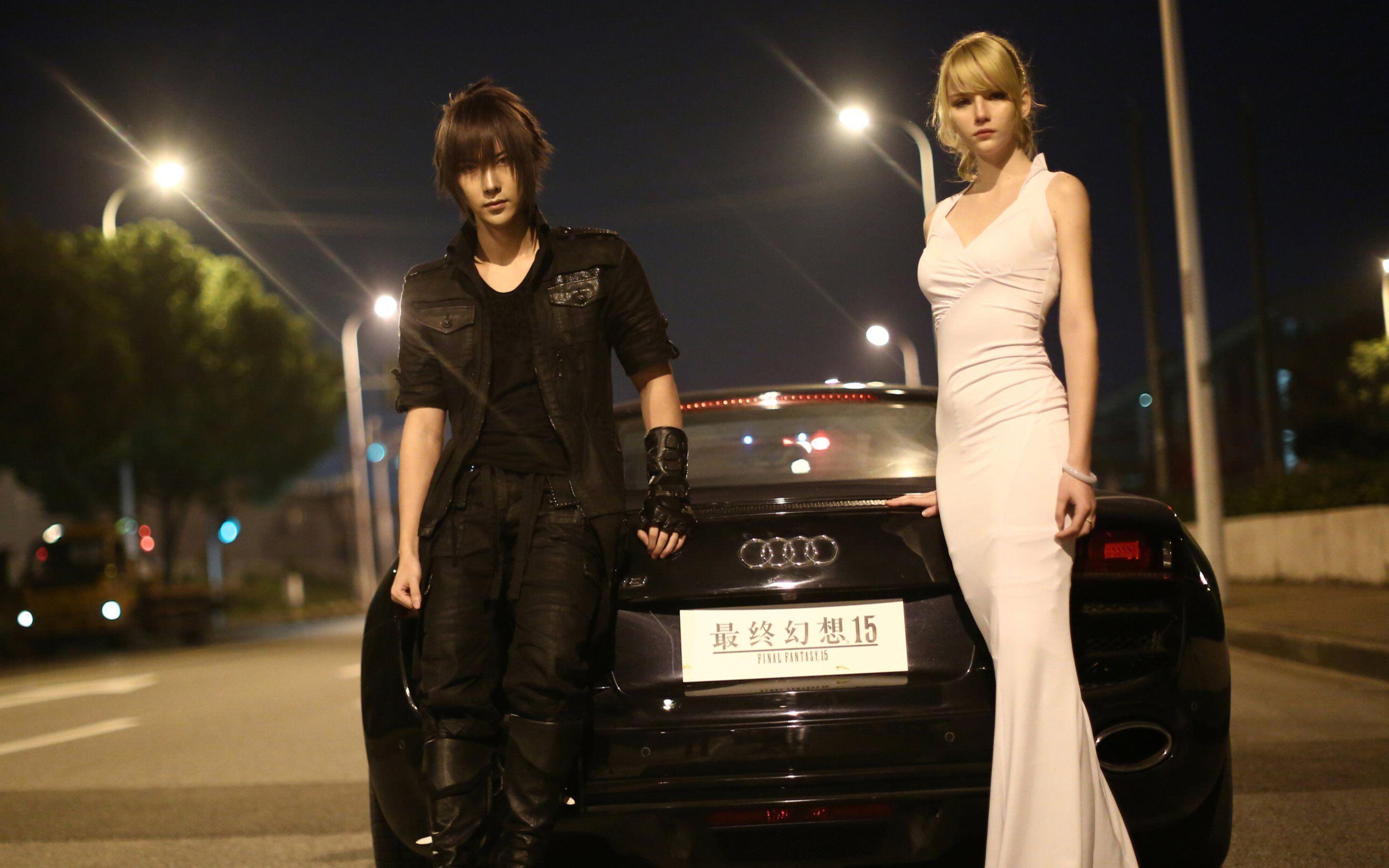 2880x1800 Download wallpaper Noctis, Luna Cosplay, 2016 games, action, RPG