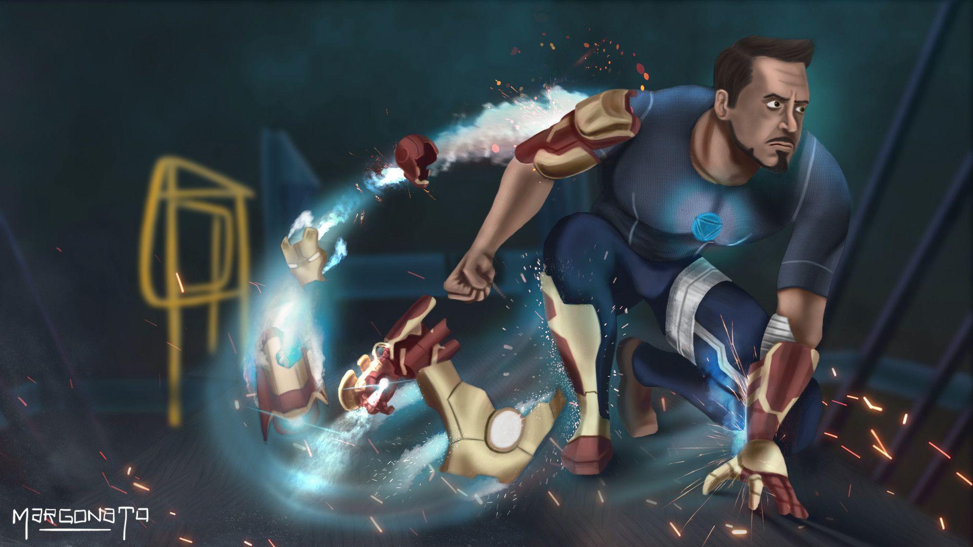 1920x1080 Iron Man Gabriel Margonato