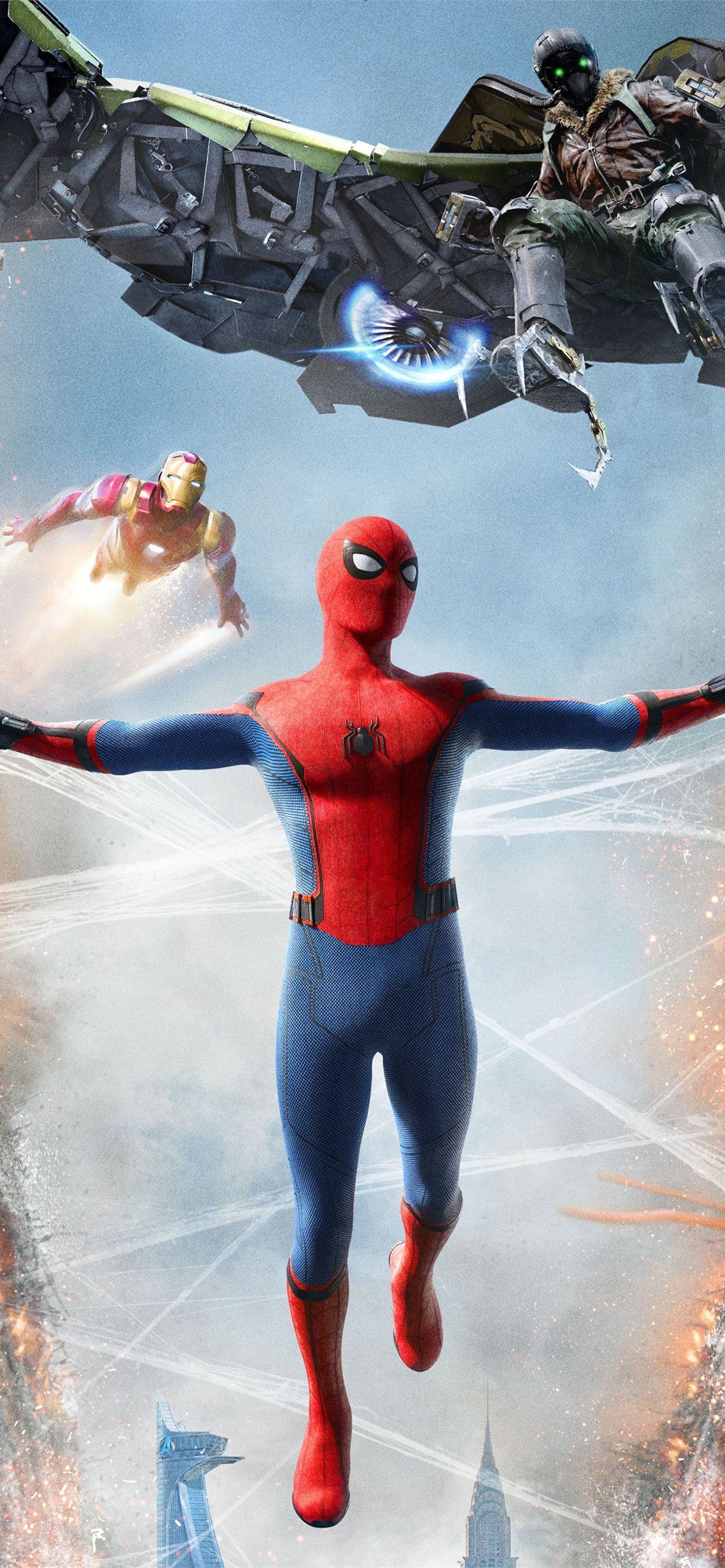 1284x2778 spiderman ing iPhone Wallpaper Free Download