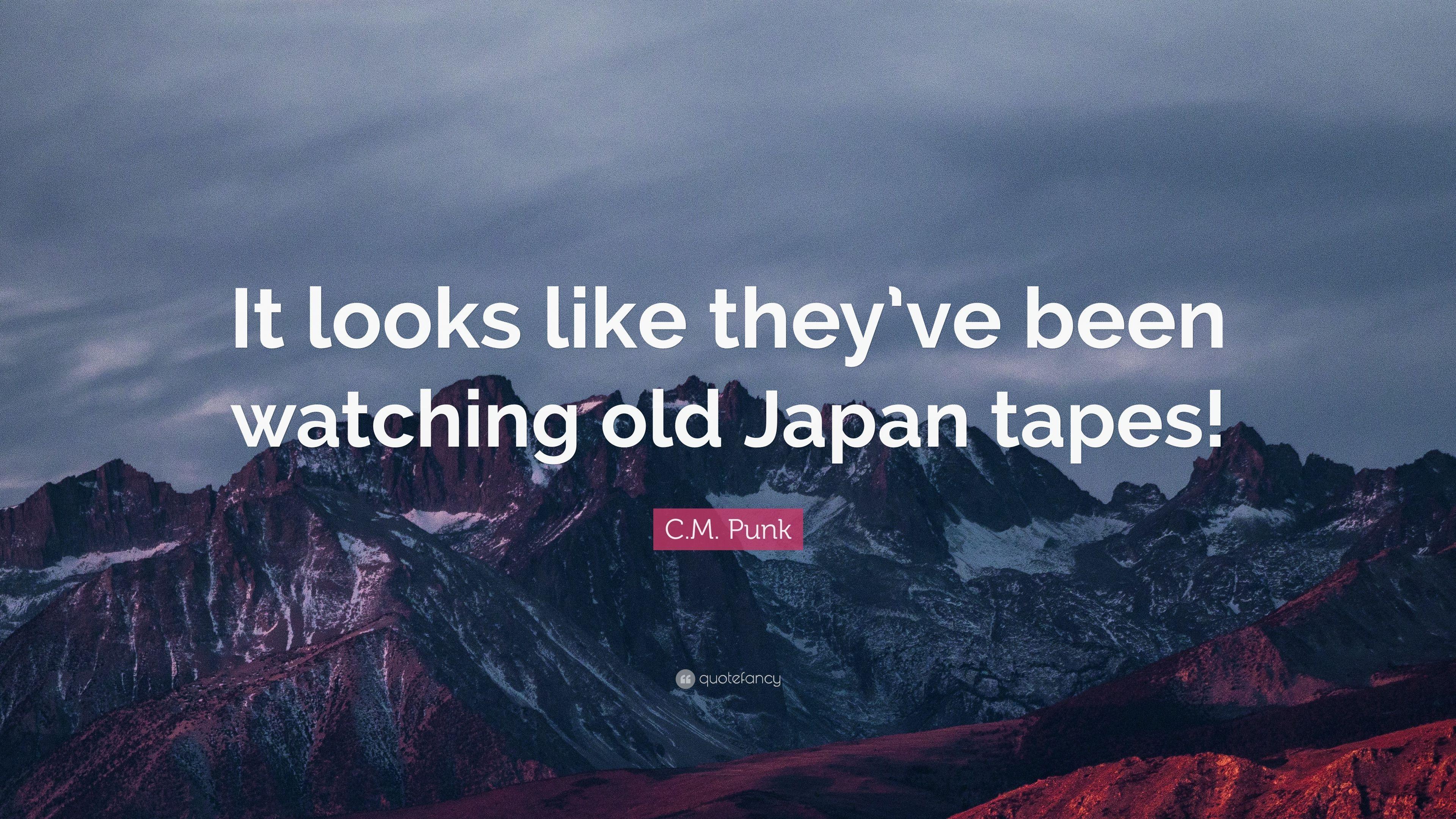 3840x2160 C.M. Punk Quote: “It looks like they've been watching old Japan