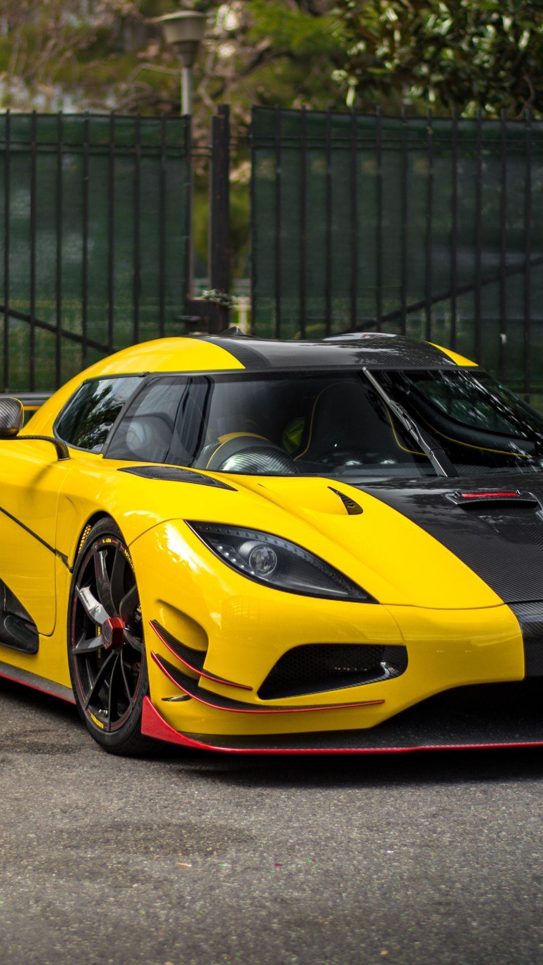 1080x1920 Sports car, yellow, Koenigsegg Agera wallpaper. Sports car