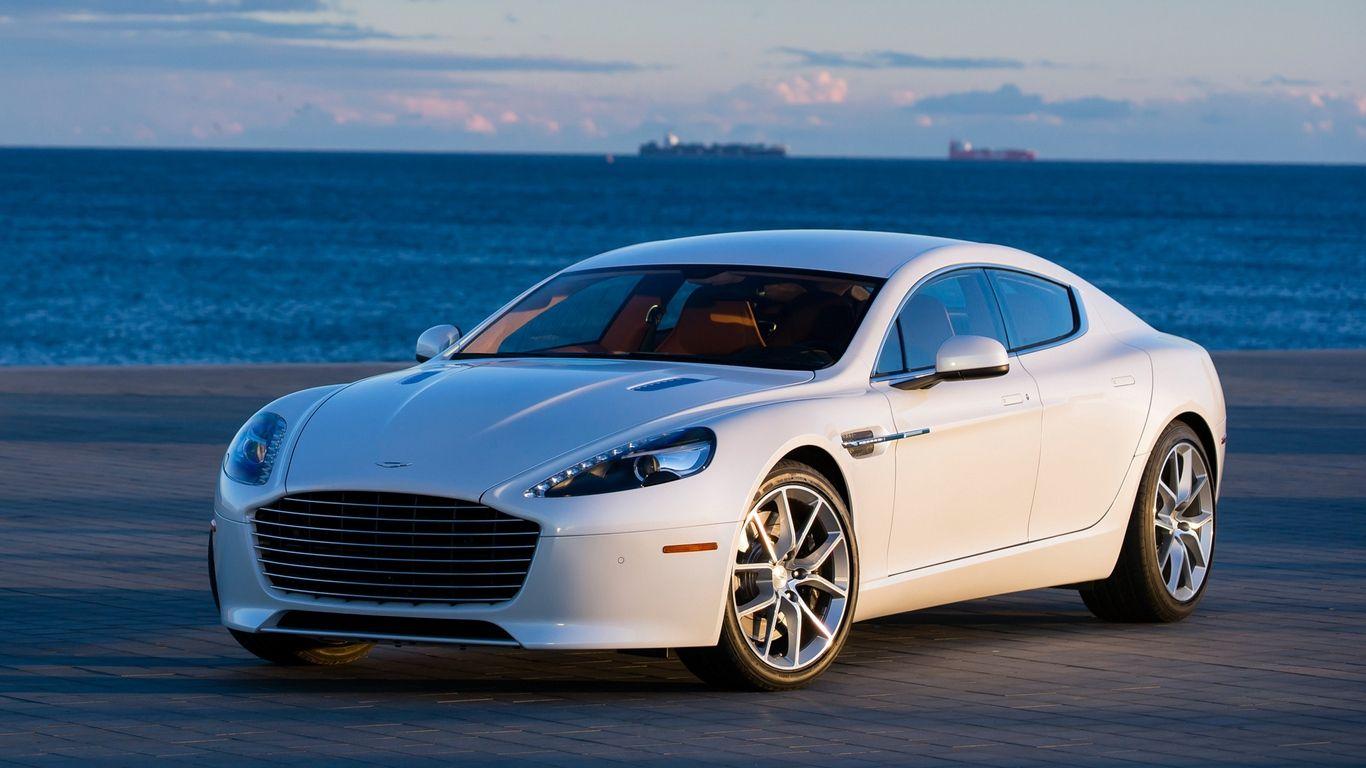 1366x768 Download wallpaper 1366x768 aston martin, rapide s, side view