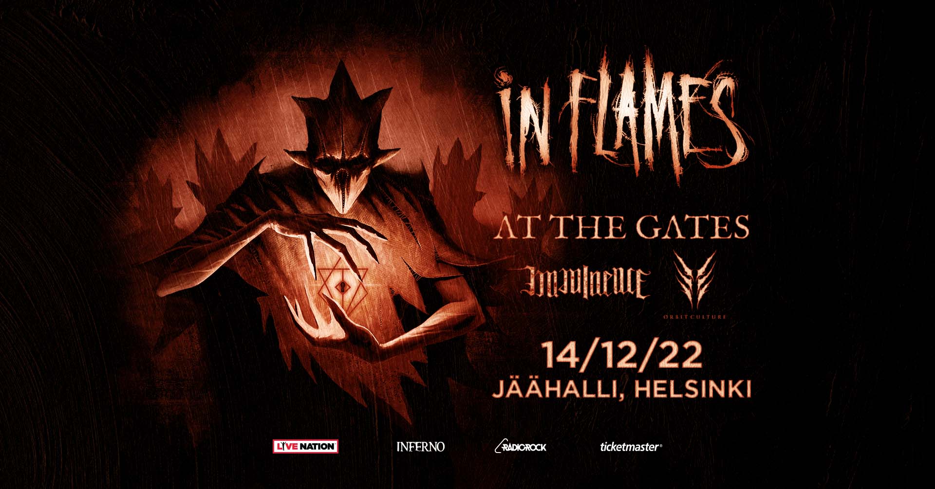 1920x1005 14.12.2022 Orbit Culture, Imminence, At The Gates, & In Flames Helsingin Jäähalli, Helsinki • Tuonela Magazine