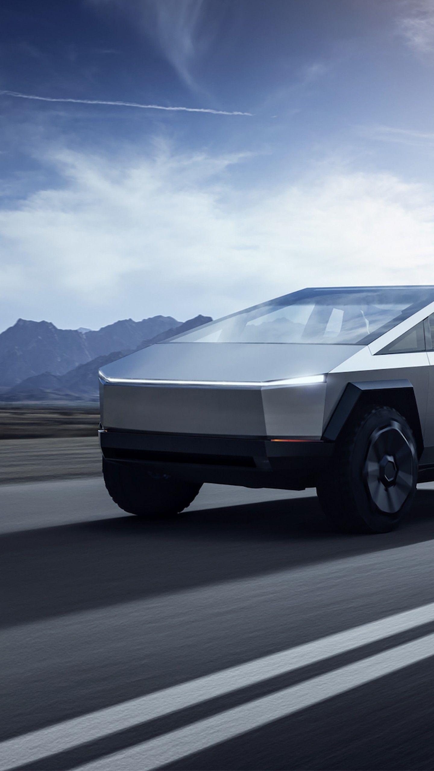 1440x2560 Wallpaper Tesla Cybertruck, Pickup Truck Concept, HD
