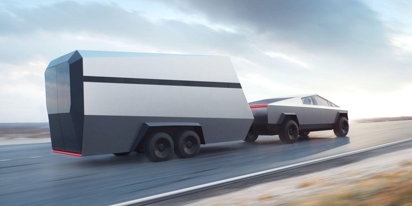 1440x720 tesla cyber truck wallpaper