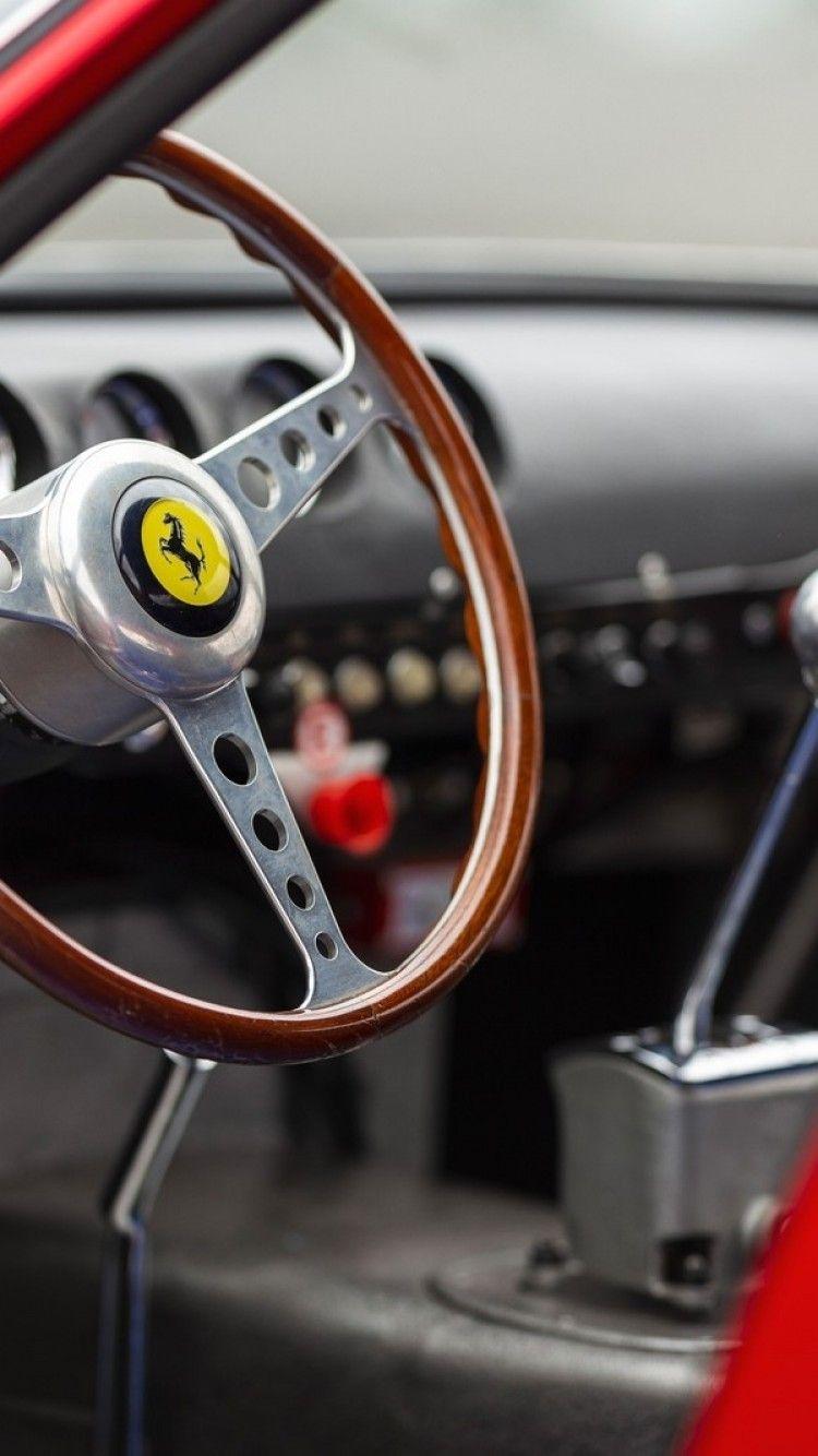 750x1334 Download 750x1334 Ferrari 250 Gto, Retro Supercars, Interior