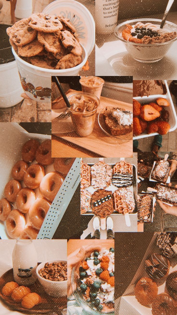 736x1308 inspo. Food collage, Aesthetic iphone wallpaper, Aesthetic pastel wallpaper
