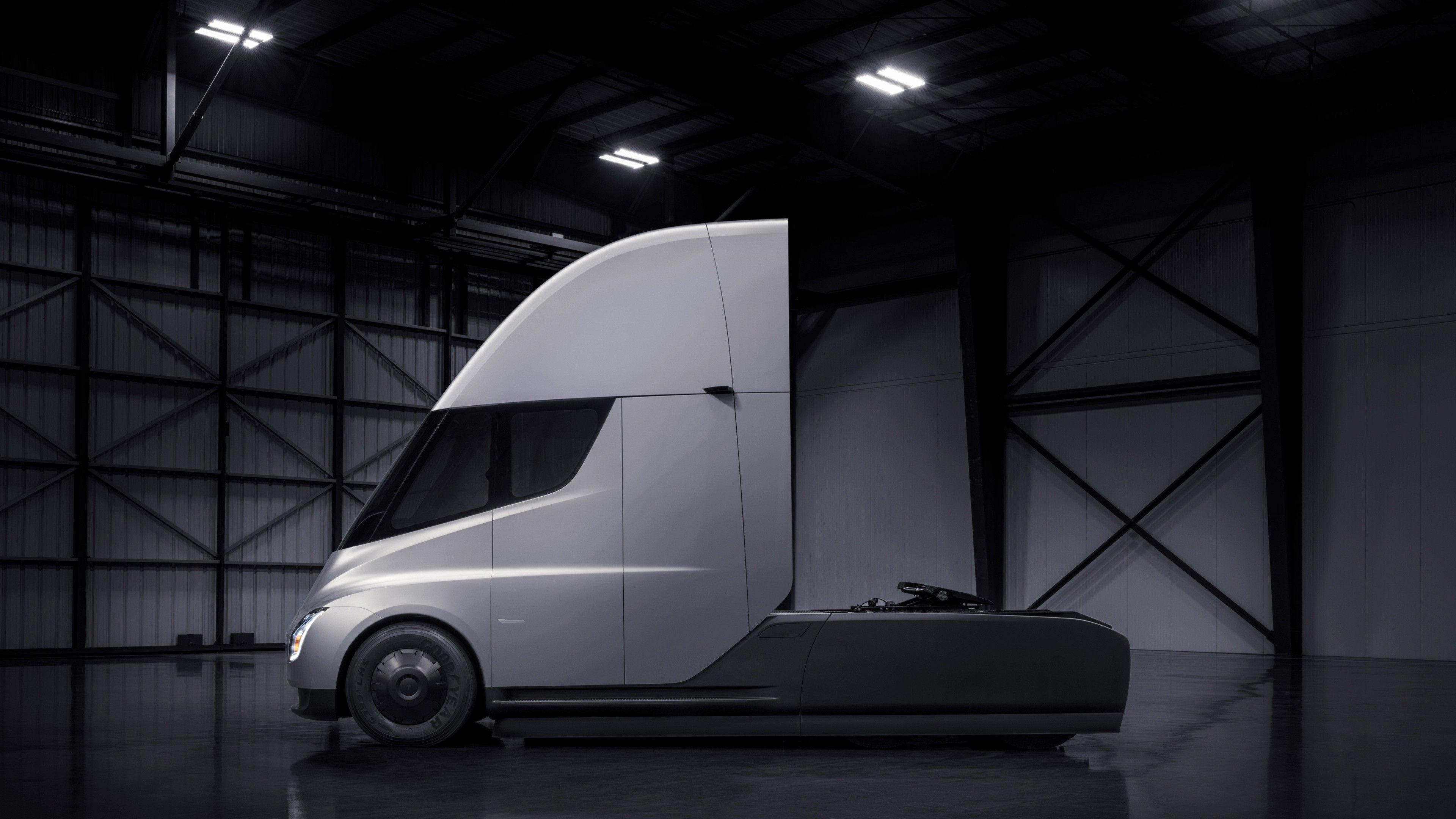 3840x2160 Wallpaper Tesla Semi Truck, electric car, 4k, Cars & Bikes