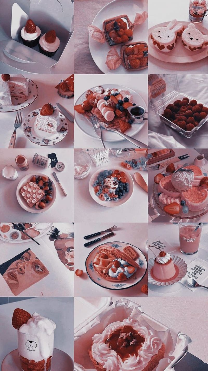800x1422 Collage. iPhone food, Beauty iphone, Food collage, Food Vintage, HD phone wallpaper