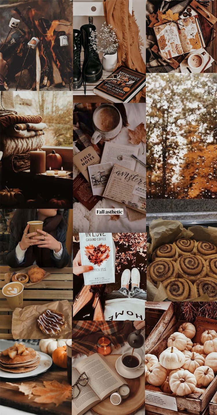 750x1433 Download A Hearty Autumn Meal Served Outdoors Wallpaper