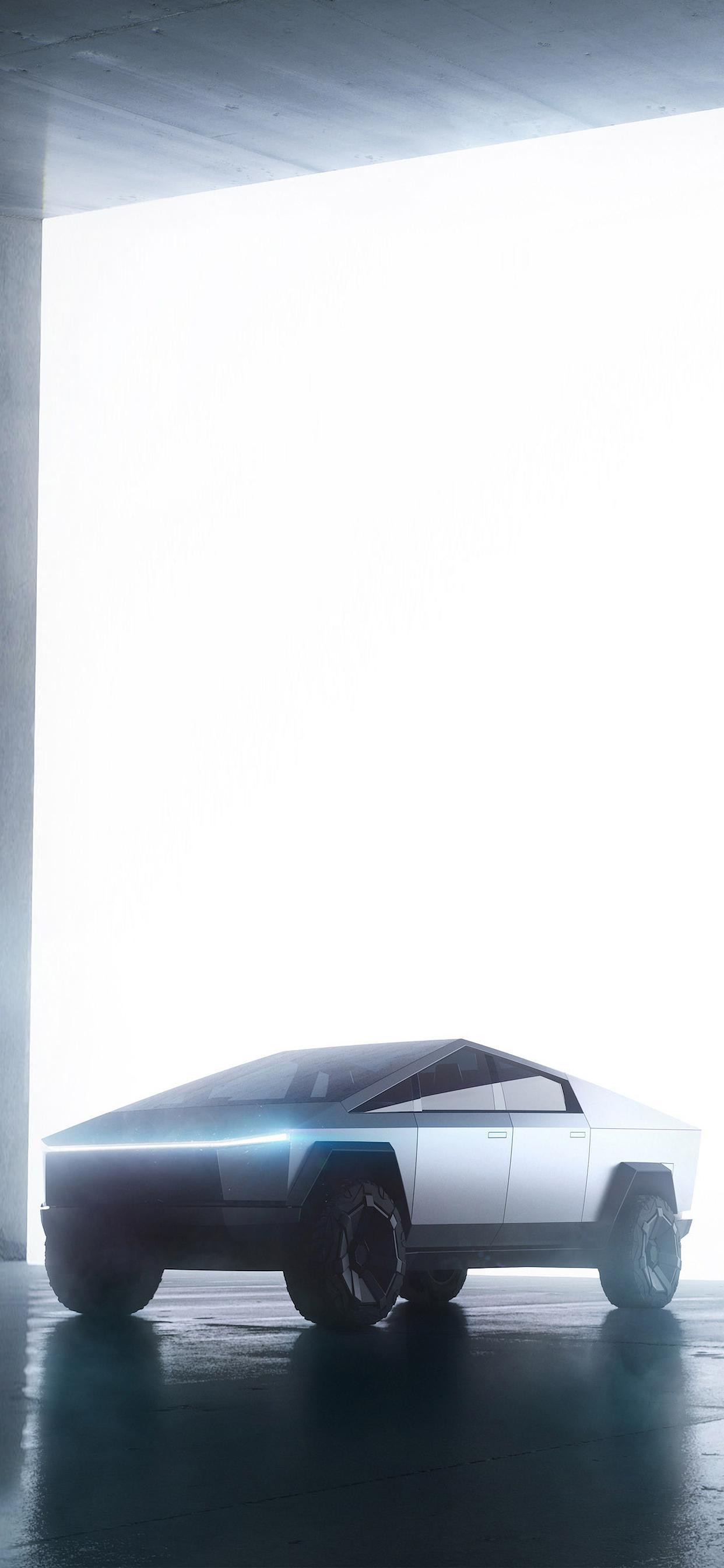 1242x2688 Cybertruck wallpaper for 19.5:9 smartphones