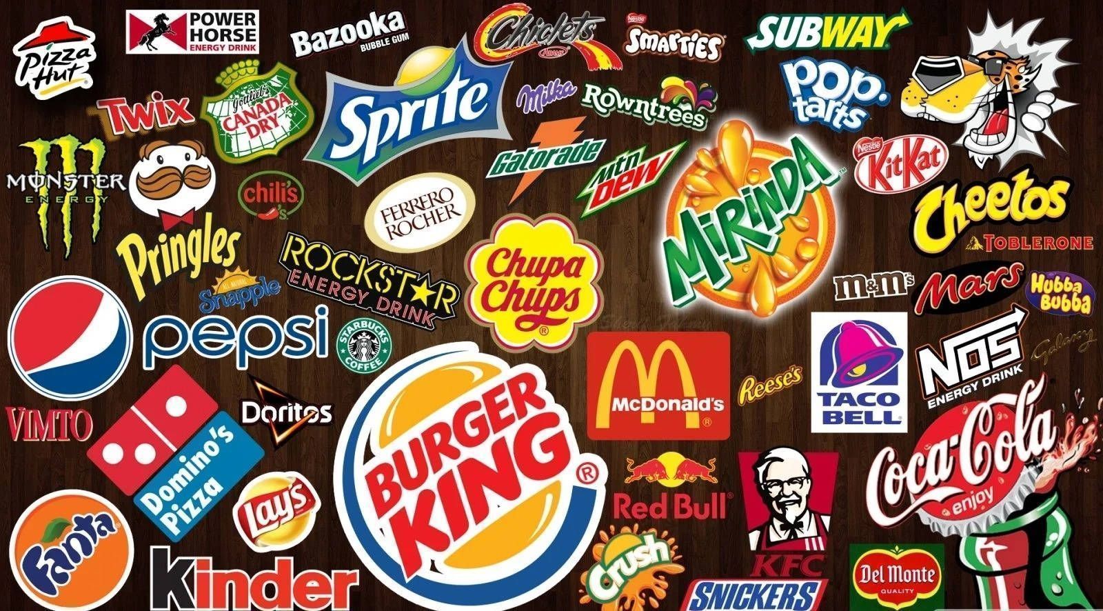 1600x886 Download Fast Food Brands Collage Wallpaper