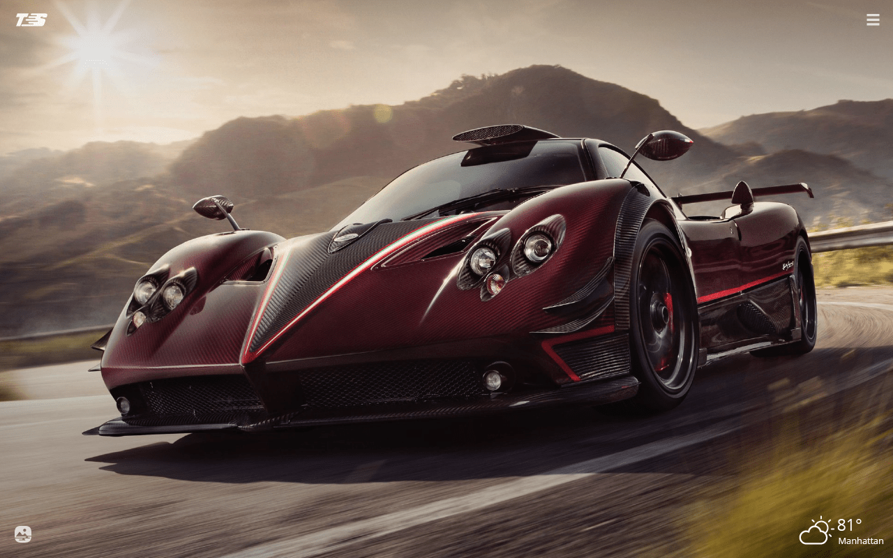 1280x800 Pagani Zonda HD Wallpaper New Tab Theme Speed Motors
