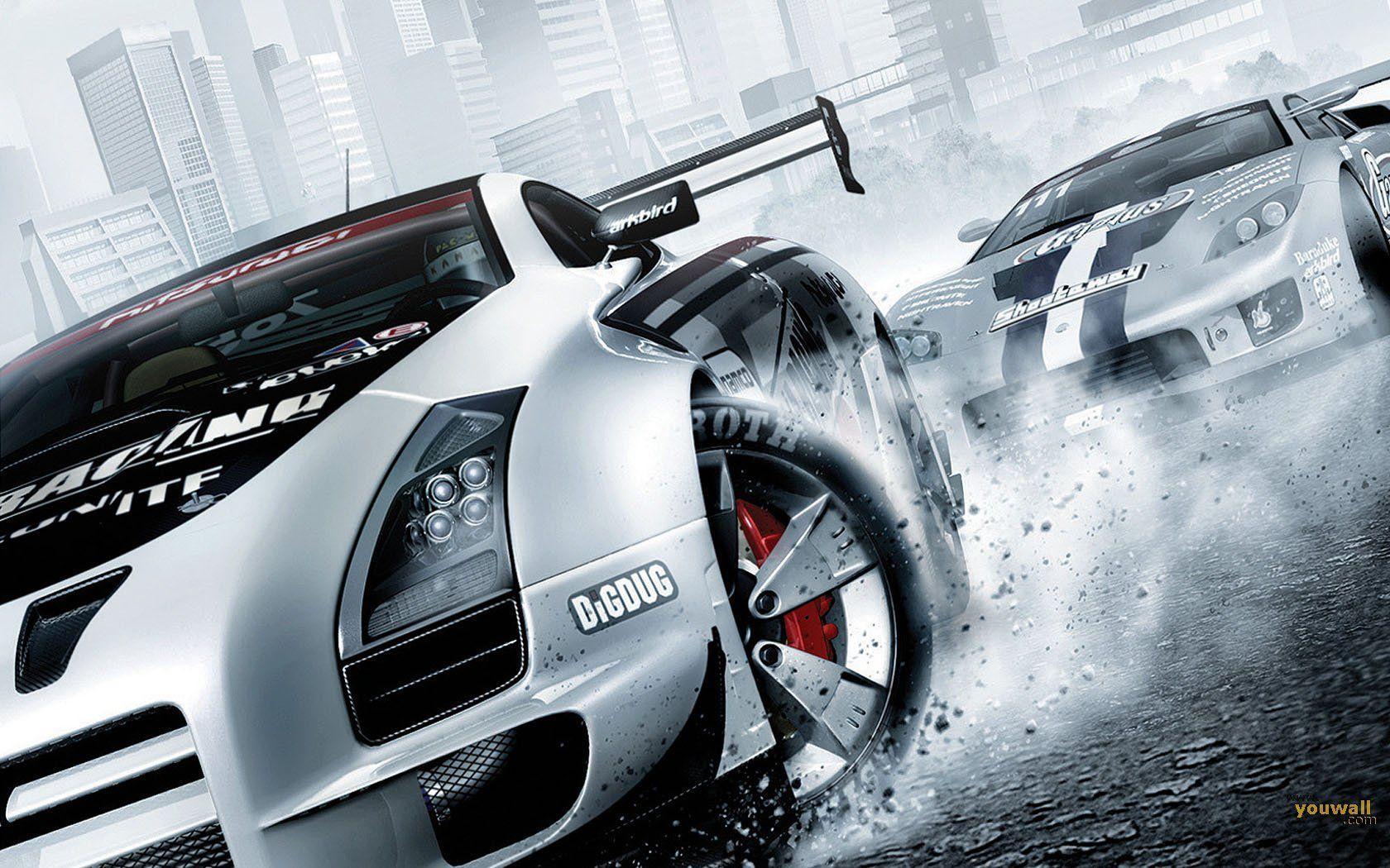 1680x1050 Drift Car Wallpaper