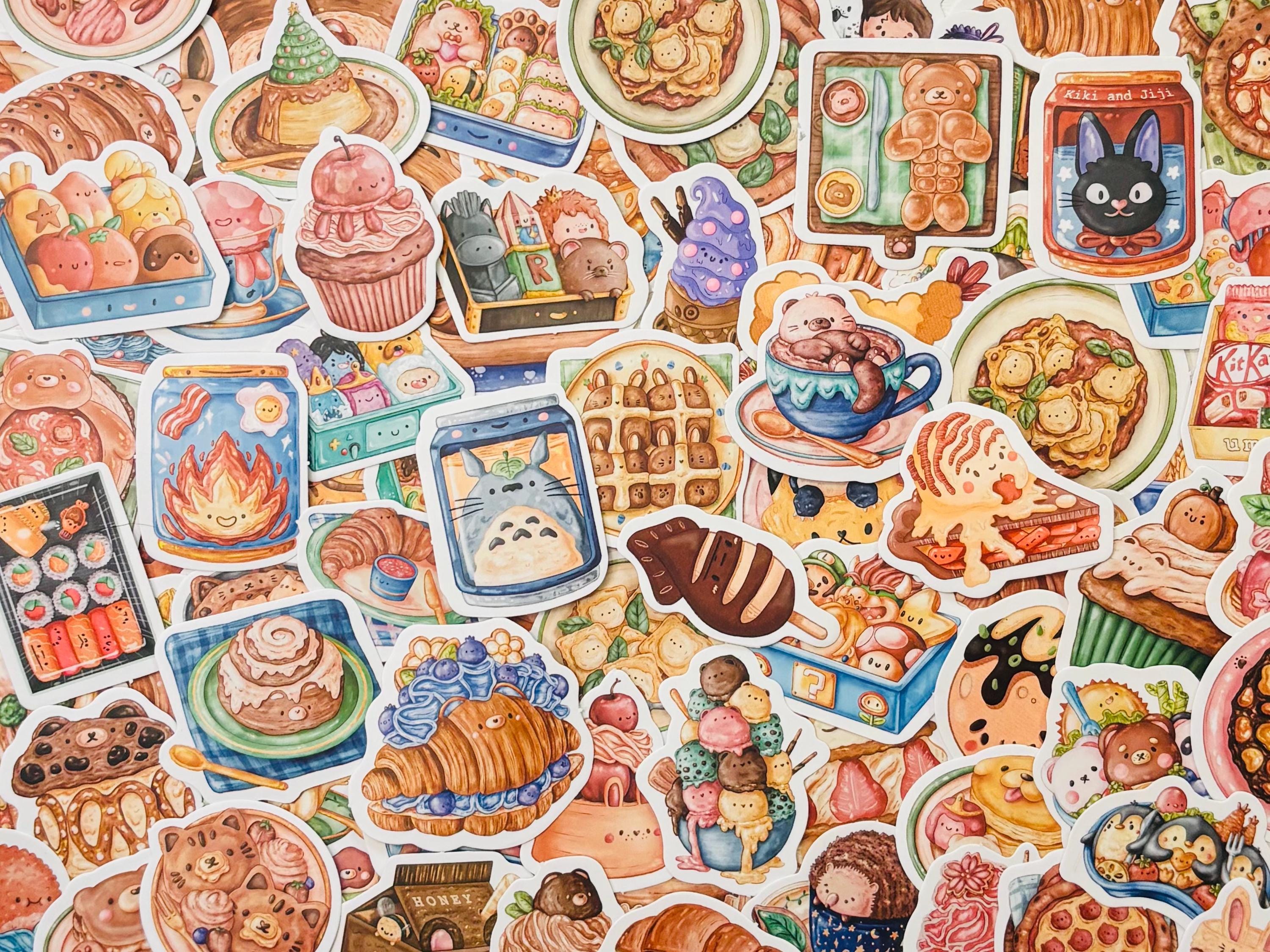 3000x2248 Cool Food Stickers