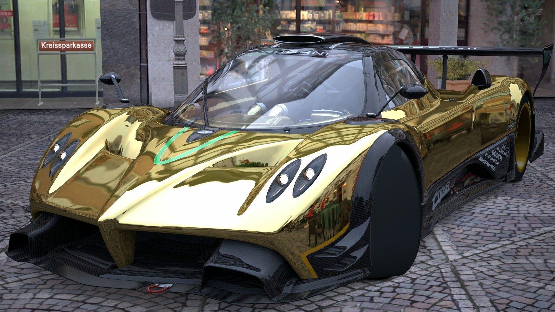1920x1080 Pagani Zonda R Gold