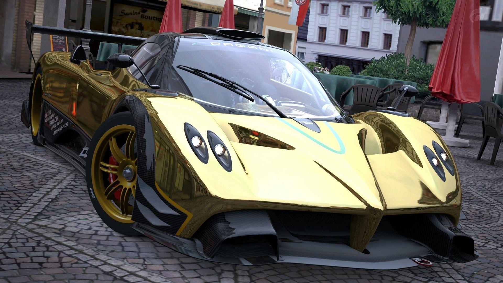 1920x1080 Pagani Zonda R Gold