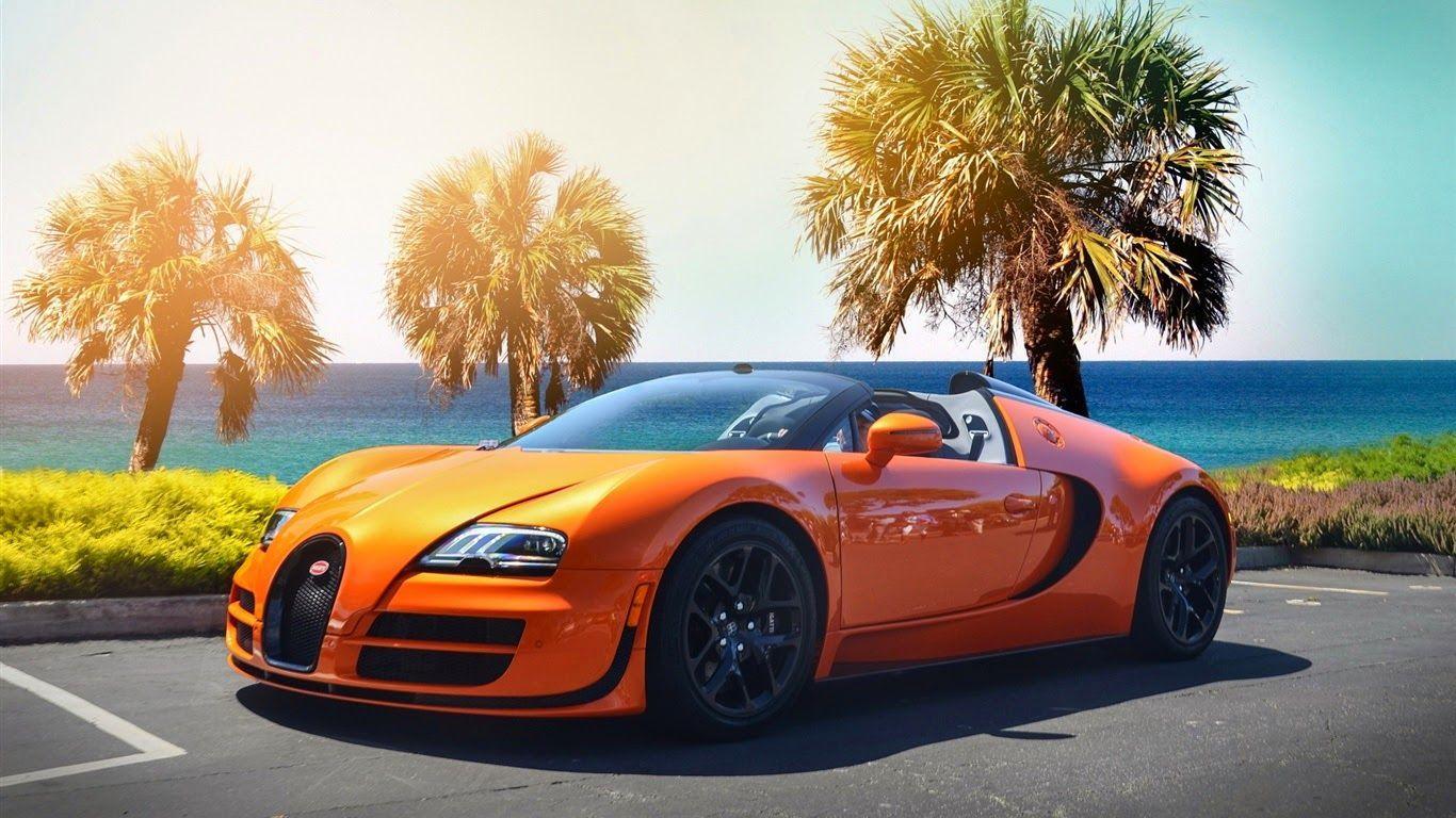1366x768 Bugatti Veyron Orange Full HD Wallpaper HD Bugatti Car, HD