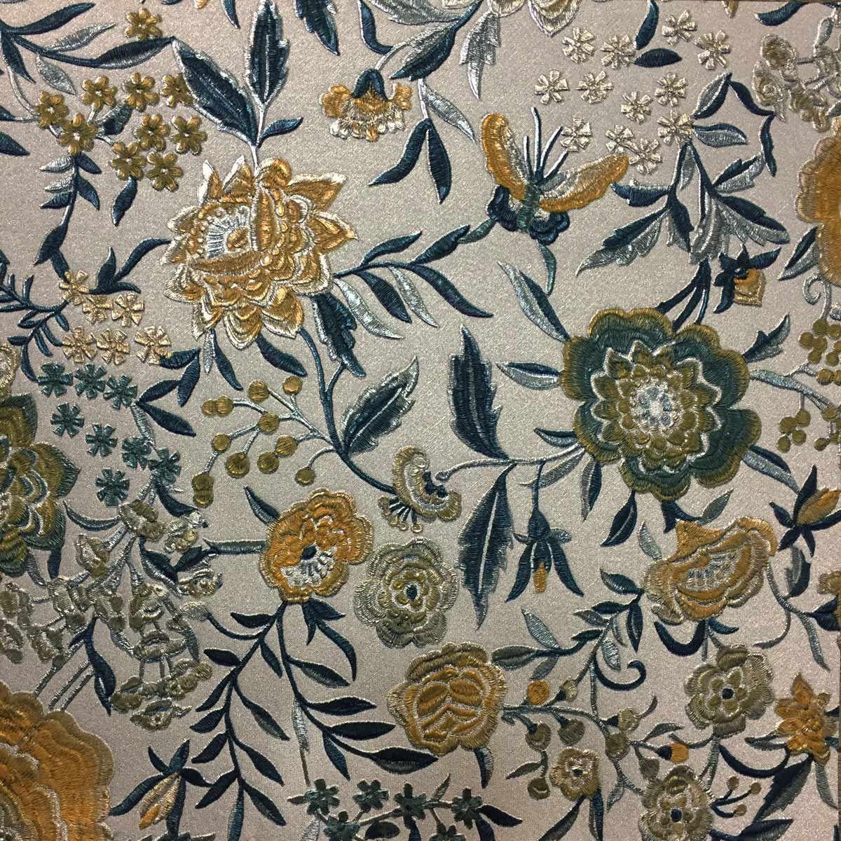 1200x1200 Oriental Garden Metallic Wallpaper