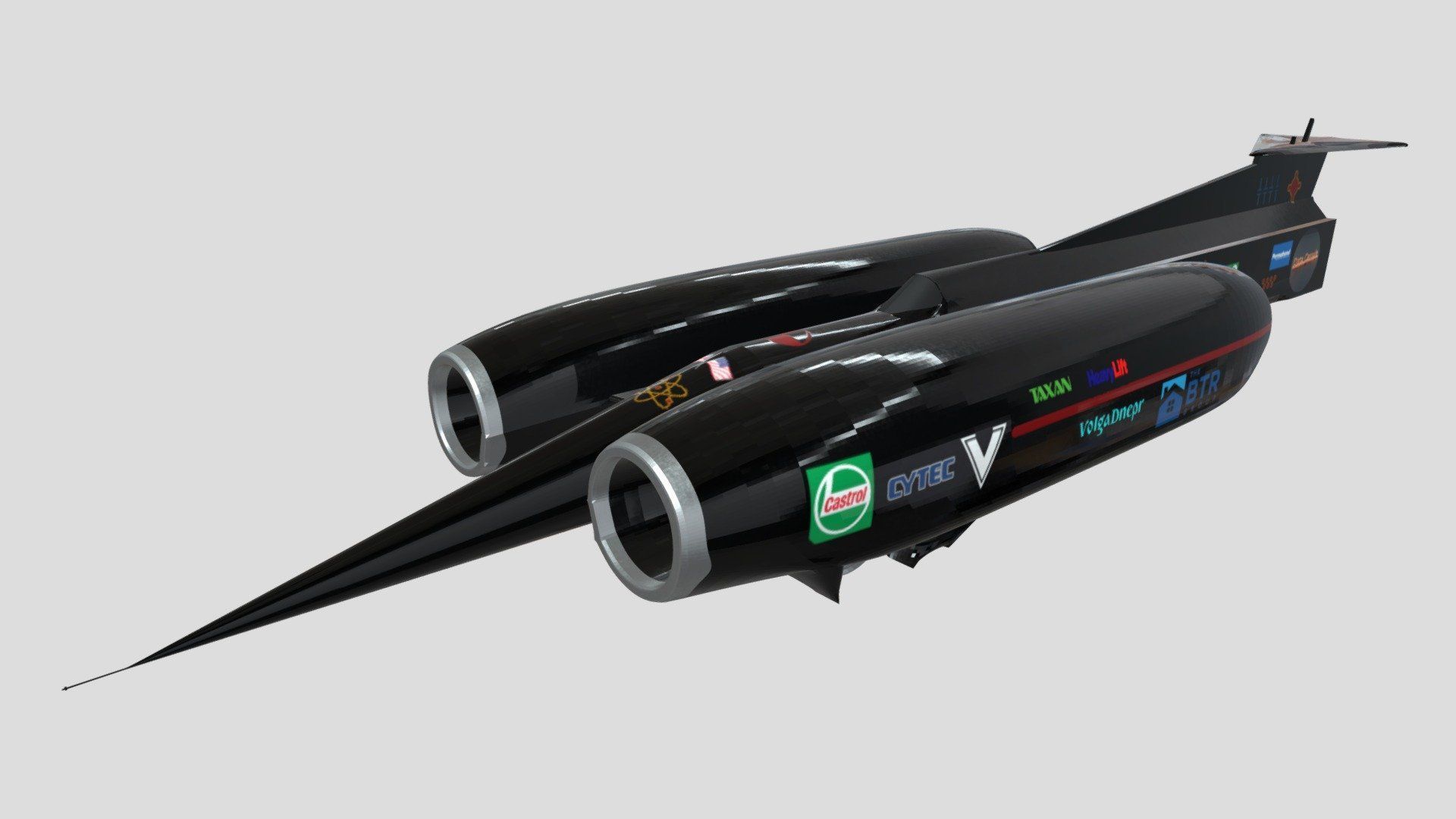 1920x1080 Thrust SSC Car model by arshad irfan [a215369]