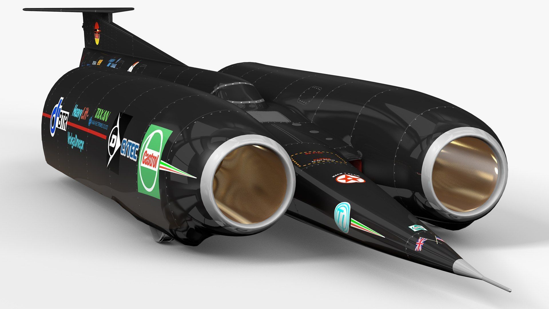 1920x1080 3D Thrust SCC Land Speed Record Jet Car
