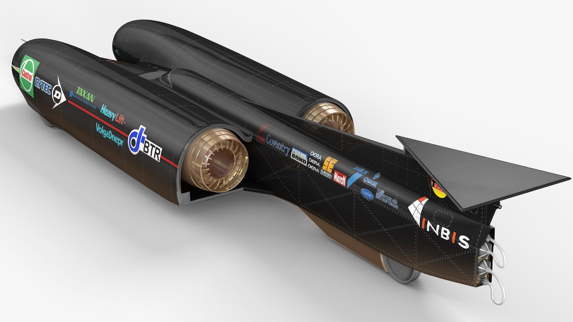 1920x1080 3D Thrust SCC Land Speed Record Jet Car