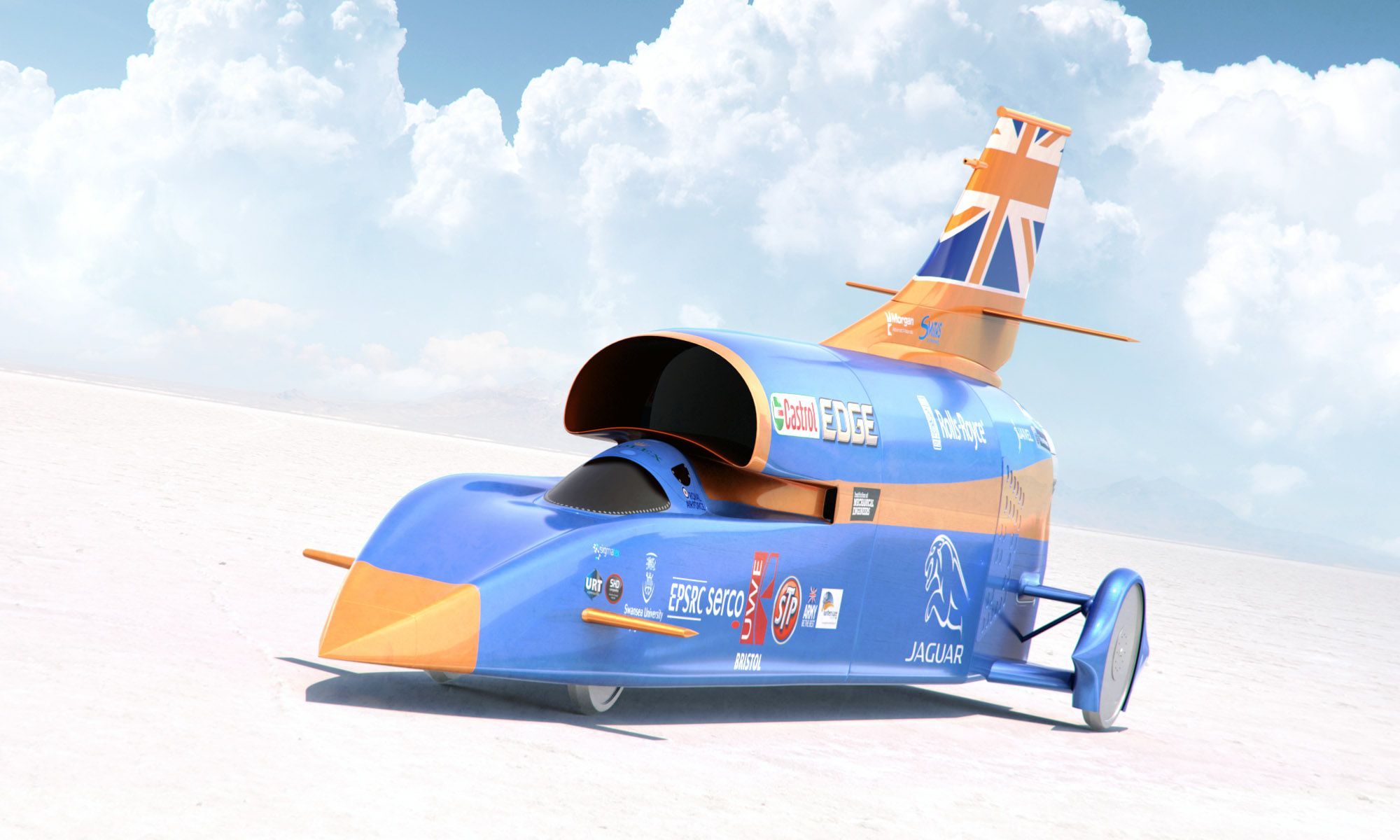 2000x1200 Bloodhound SSC Speed Record Illustrations and Infographic
