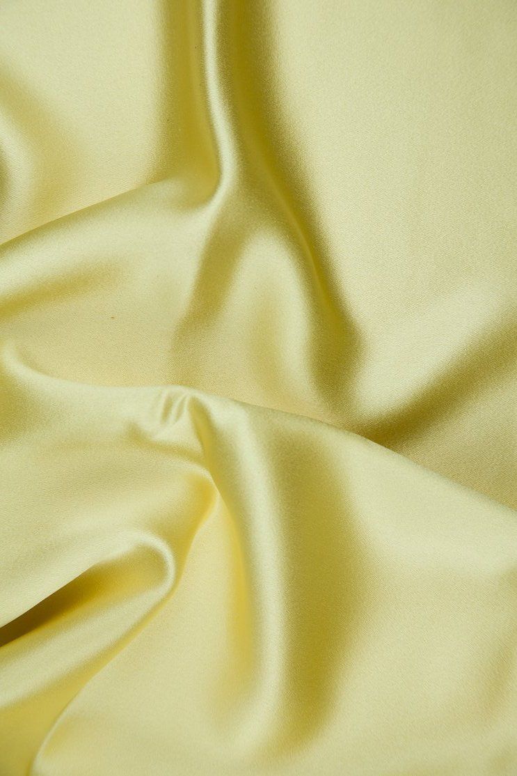 743x1114 Custard Silk Crepe Back Satin Fabric By The Yard